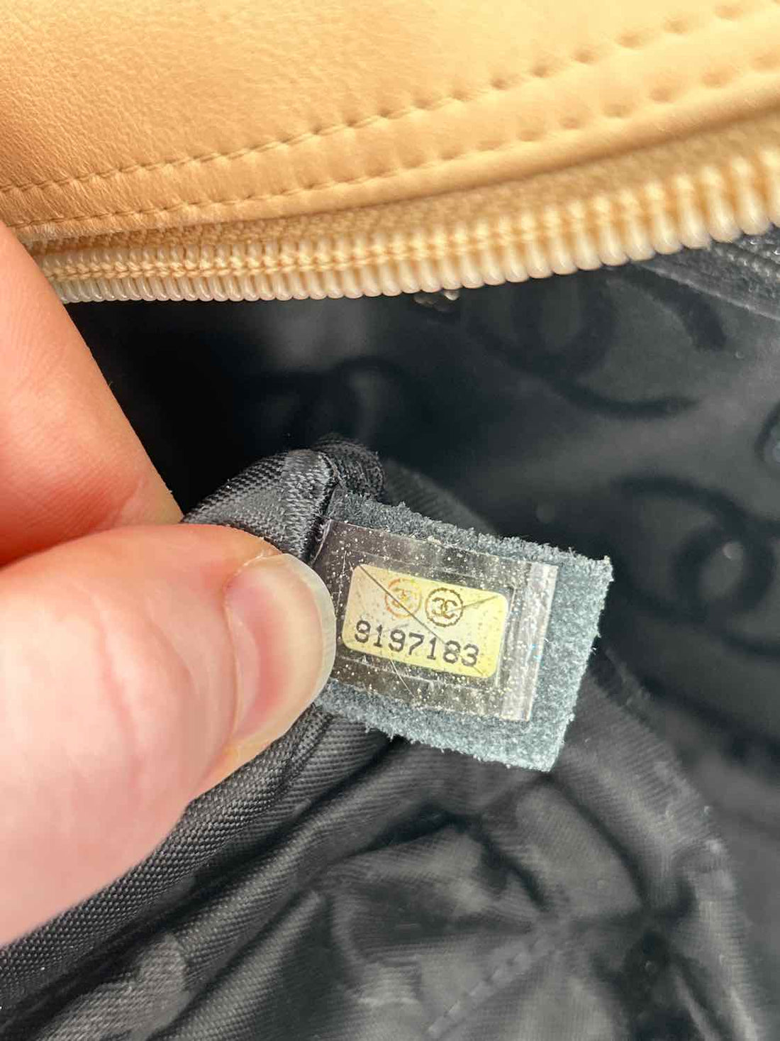 Chanel Ligne Cambon Bowler Bag Beige Purse