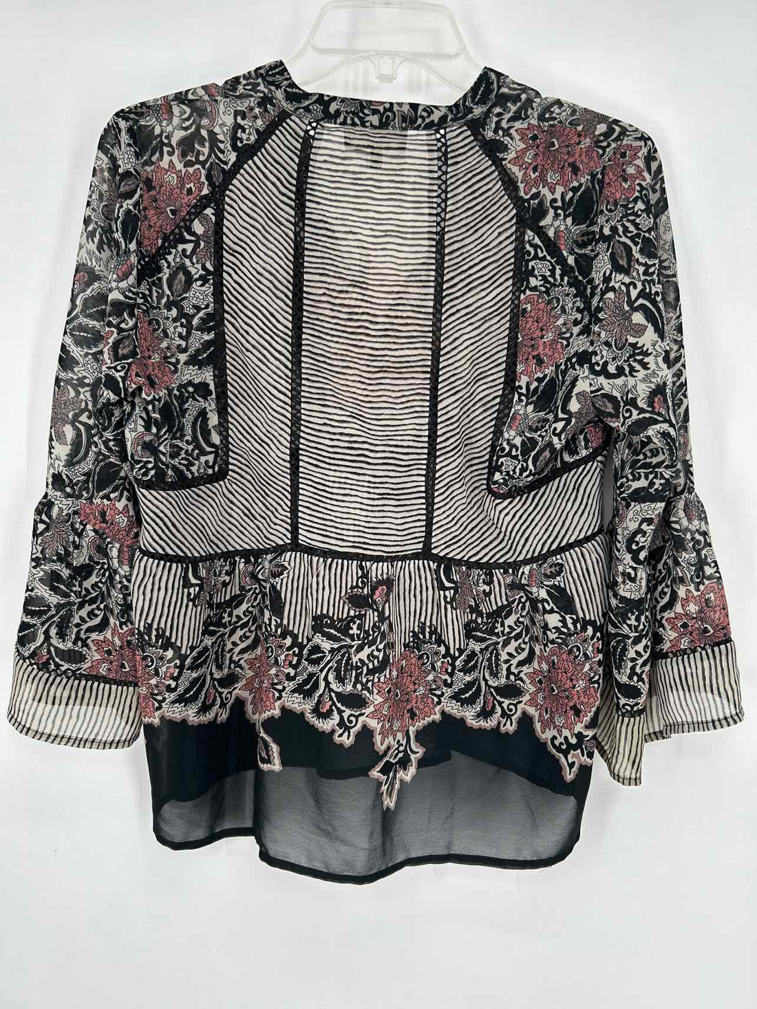 Lucky Brand Size S Black White & Pink Long Sleeve