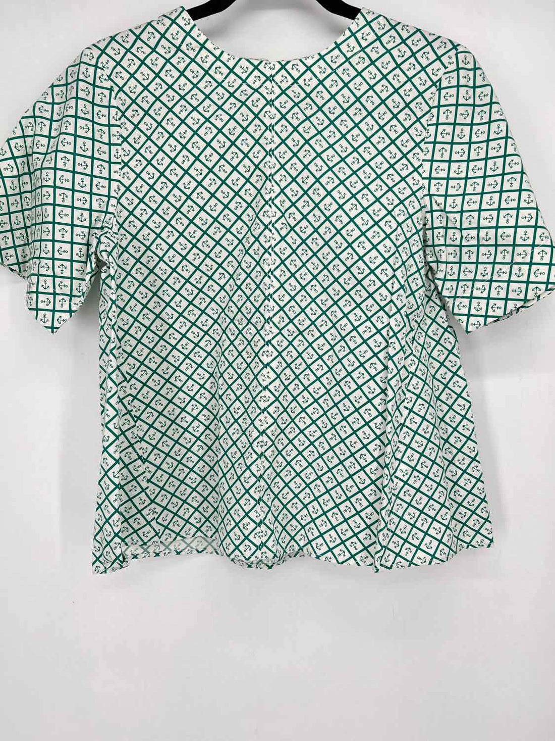 Maeve Size XS White & Green Print NWT Short Sleeve