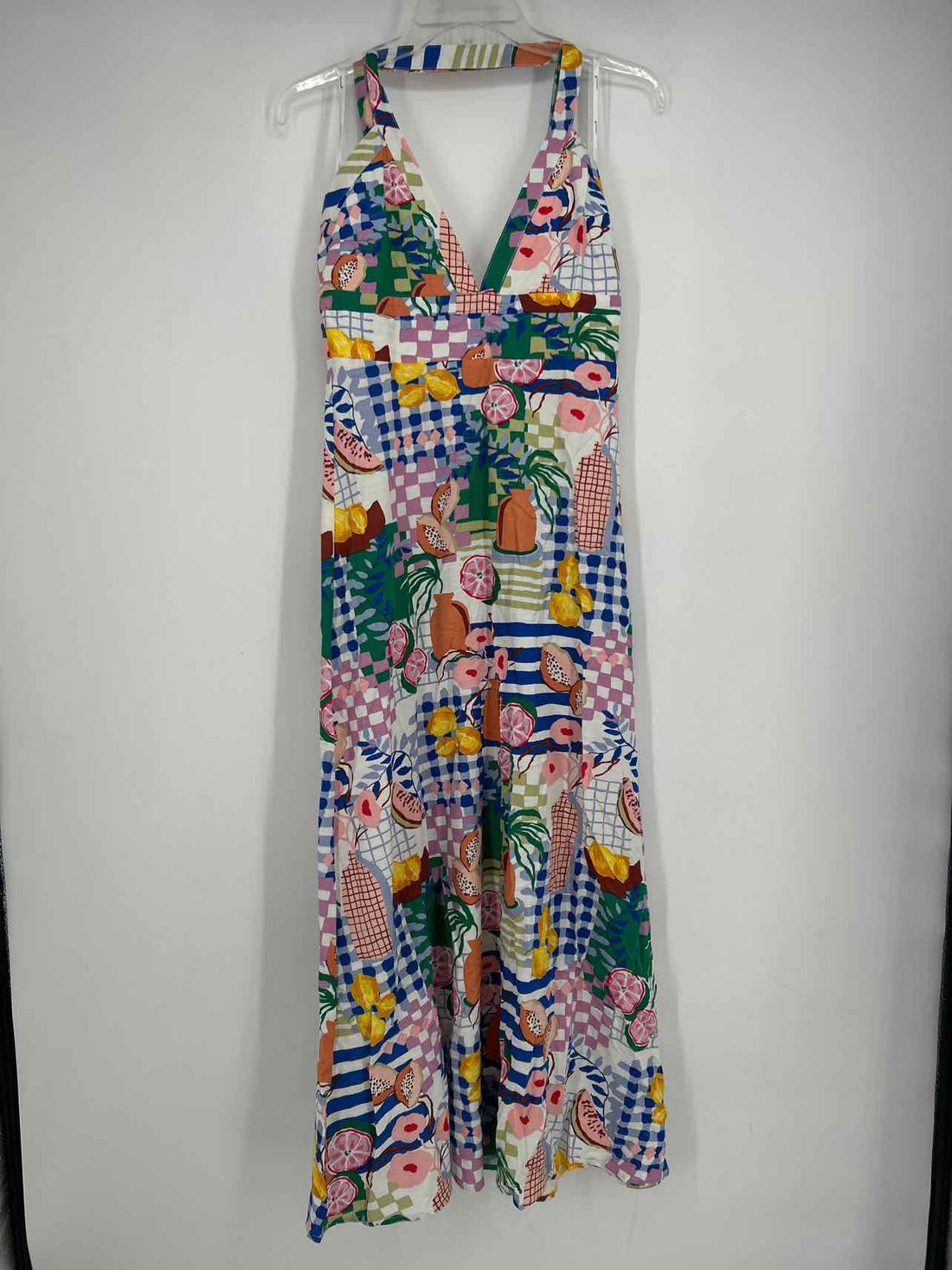 Mink Pink Size M White Multi Color Print Dress