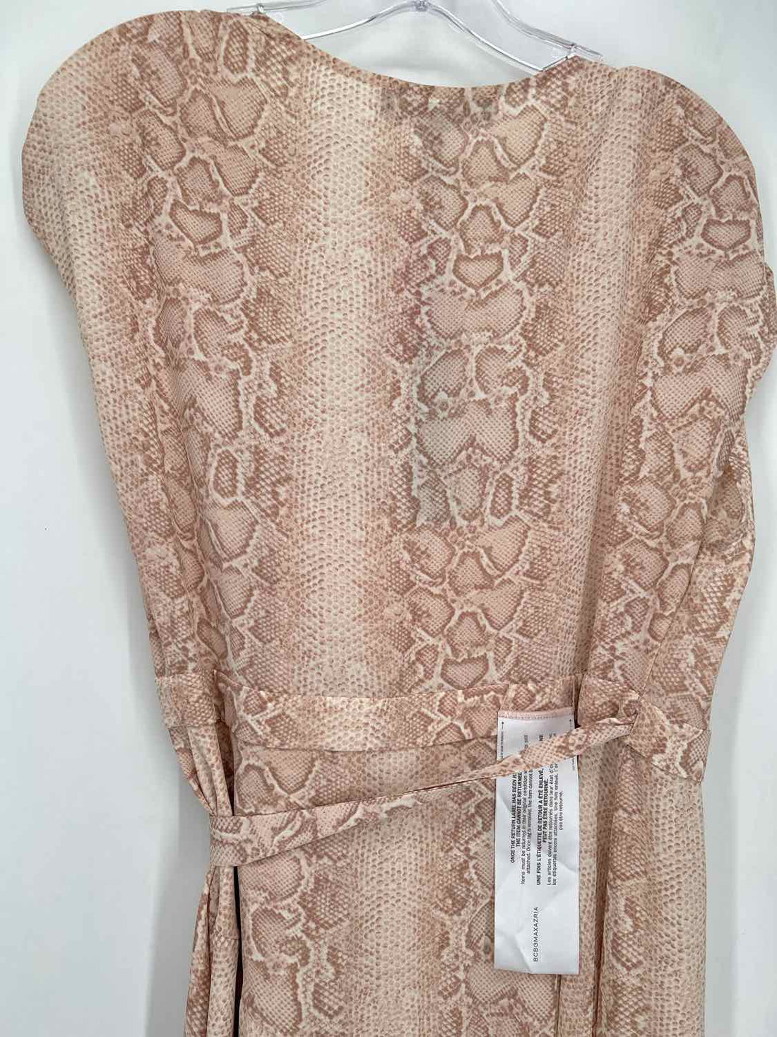 BCBGMaxazria Size S Blush Snake Print NWT Dress