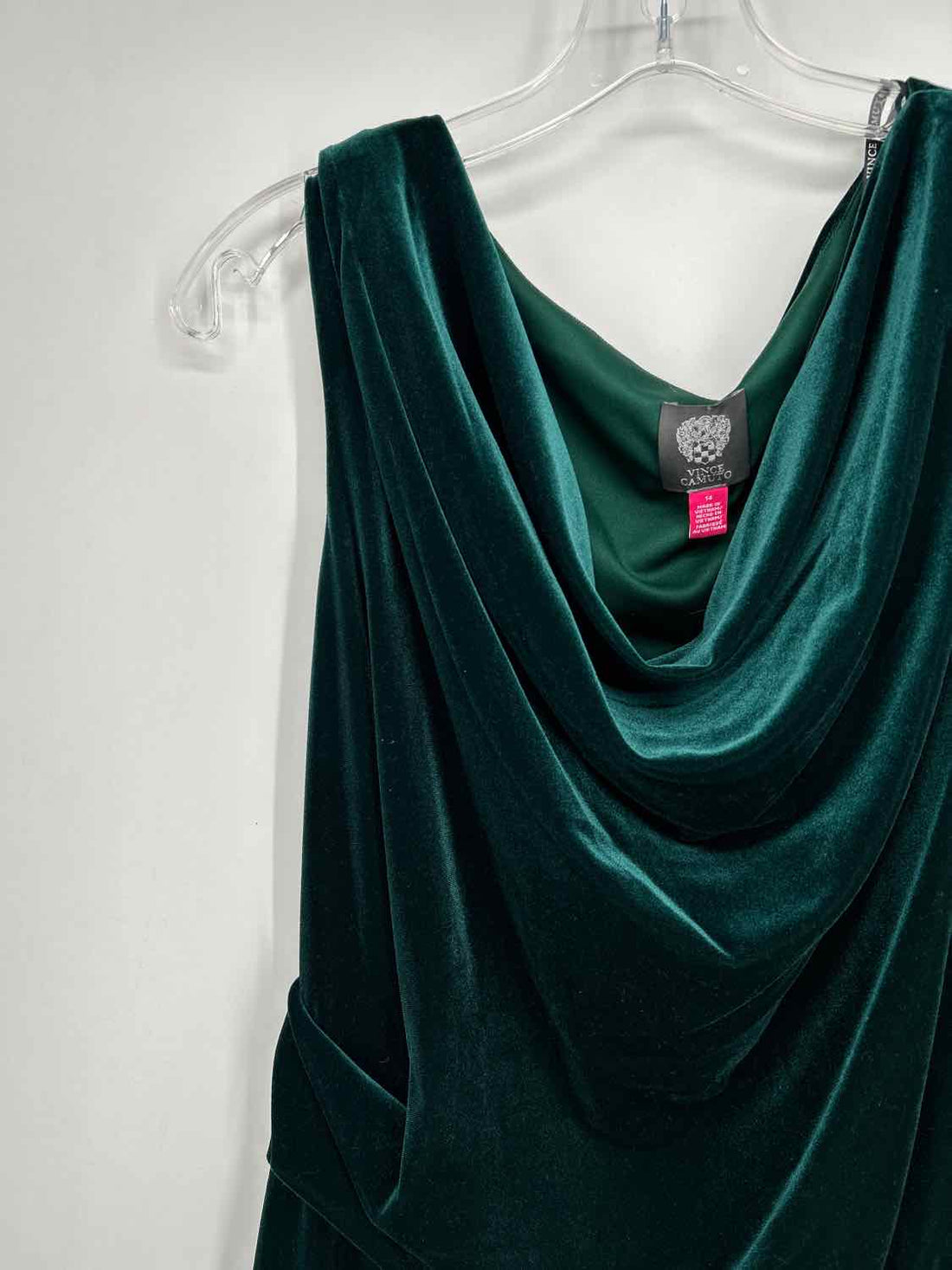 Vince Camuto 14 Green Velvet Sleeveless Holiday