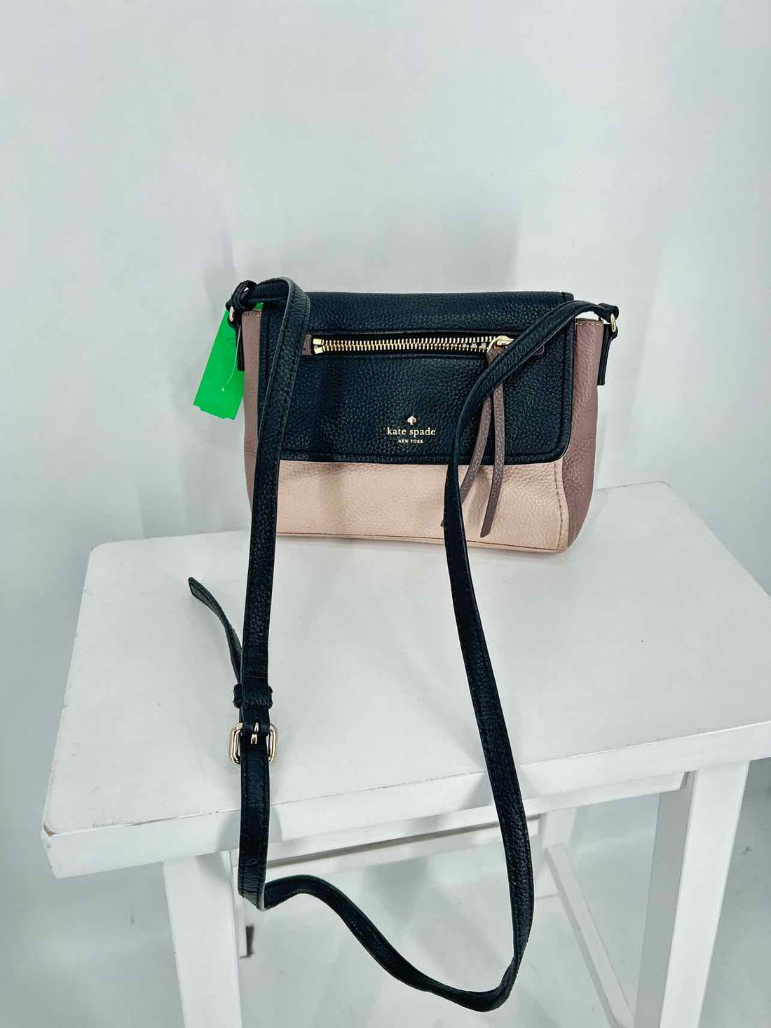 Kate Spade Pink & Navy Pebbled Leather Crossbody