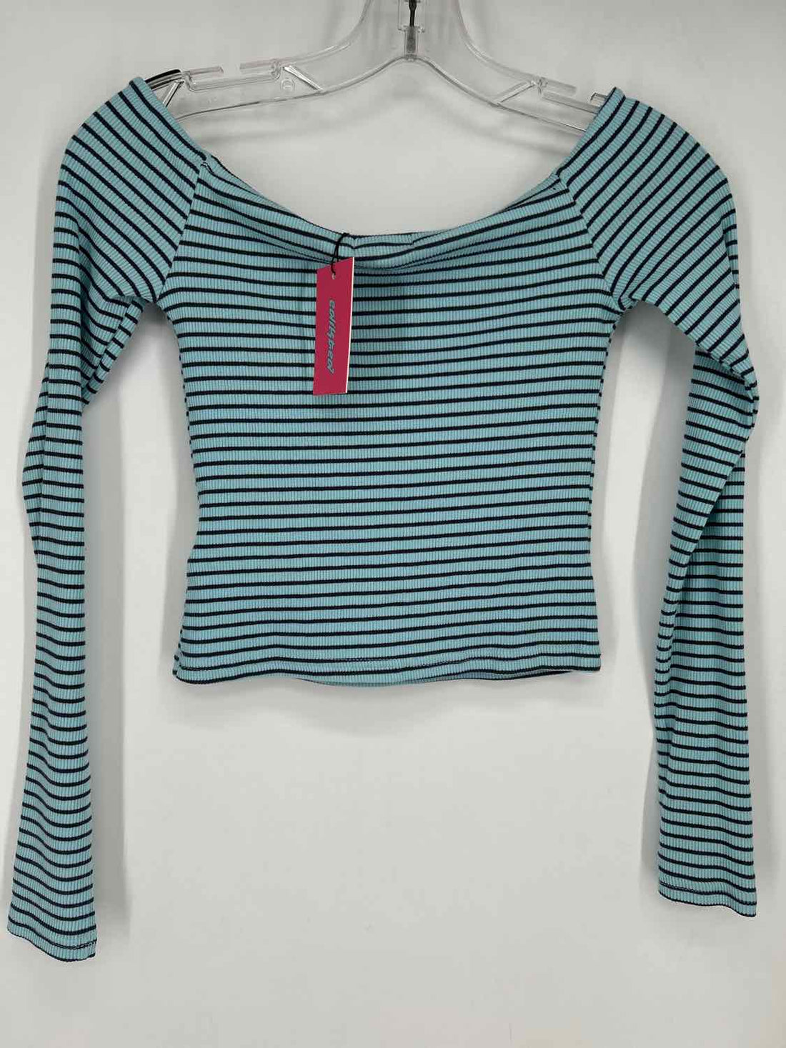 Edikted Size XS Light Blue Stripe NWT Long Sleeve