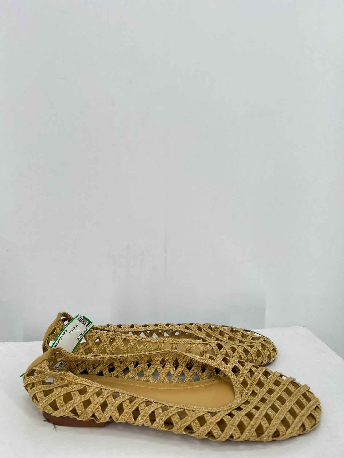MNG Women Size 39 (8.5-9) Raffia Flats