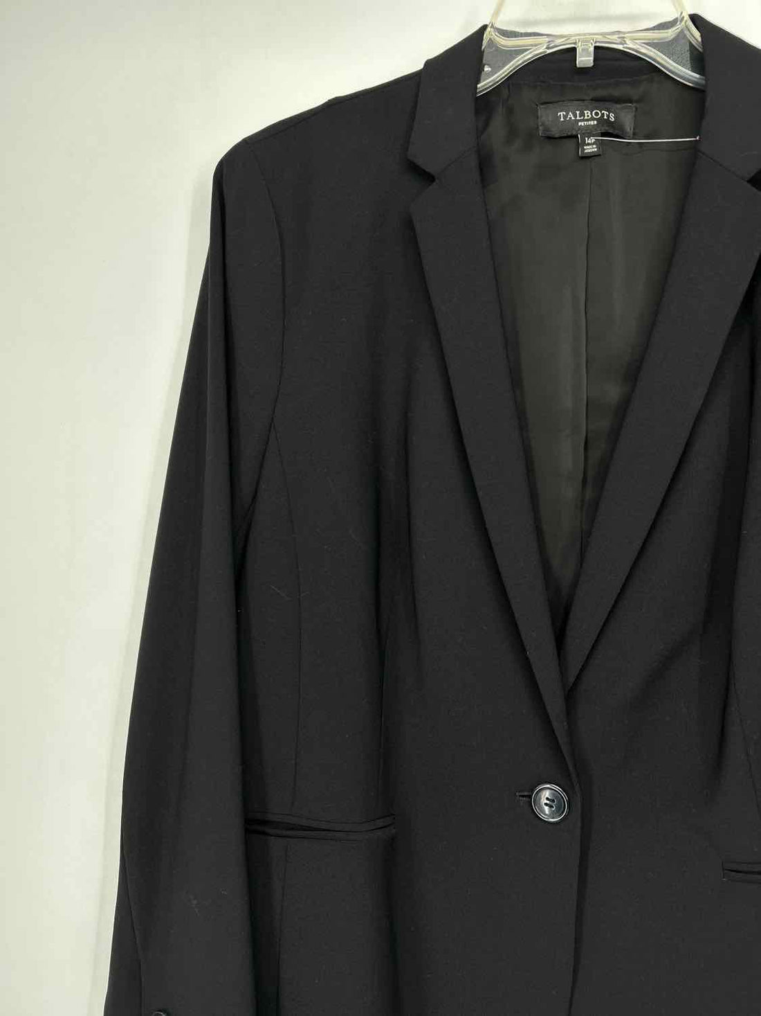 Talbots Size 14P Black Jacket