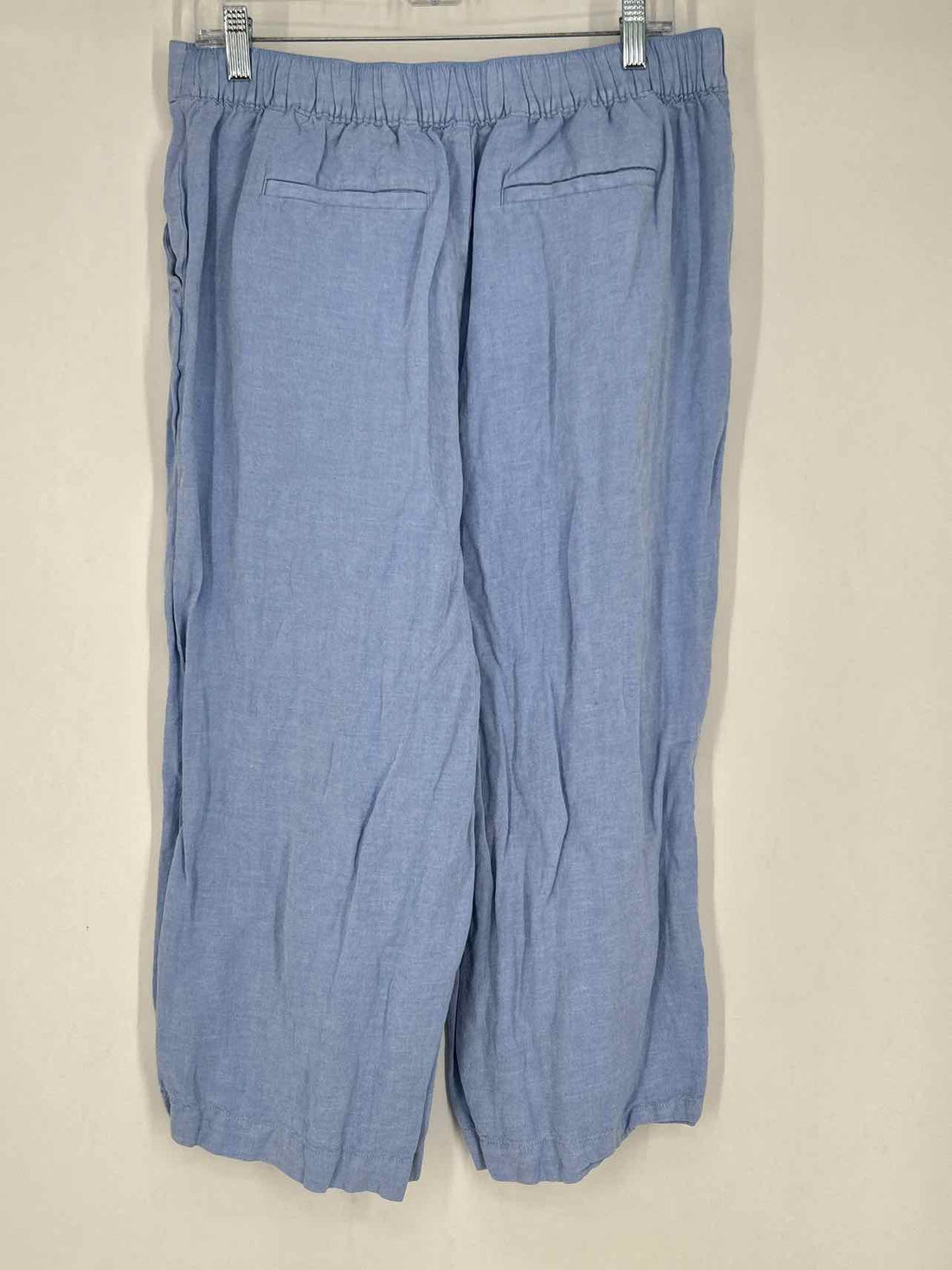 Loft Size LP Blue Linen Blend Pants