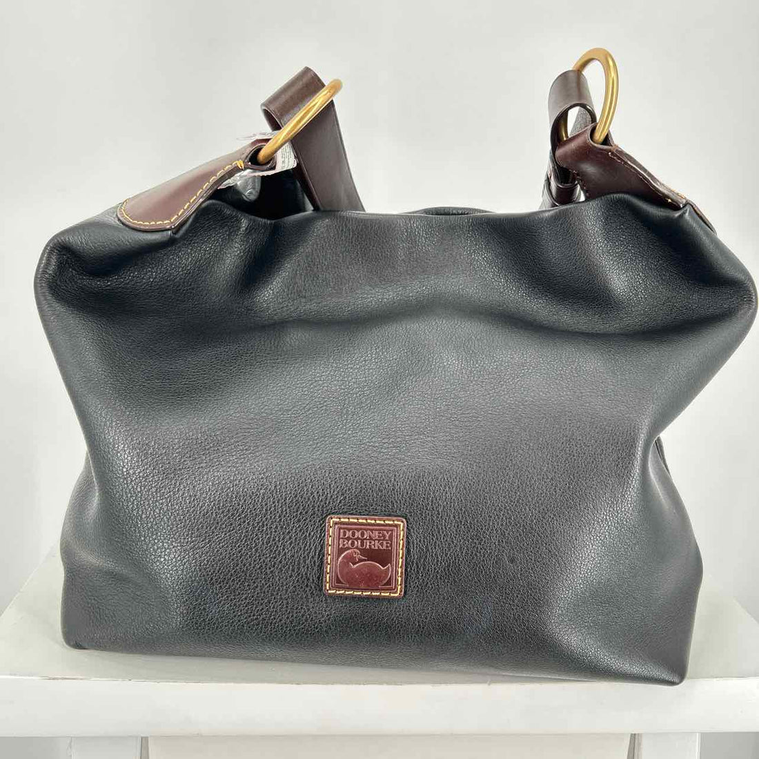 Dooney & Bourke Black Pebbled Leather Shoulder