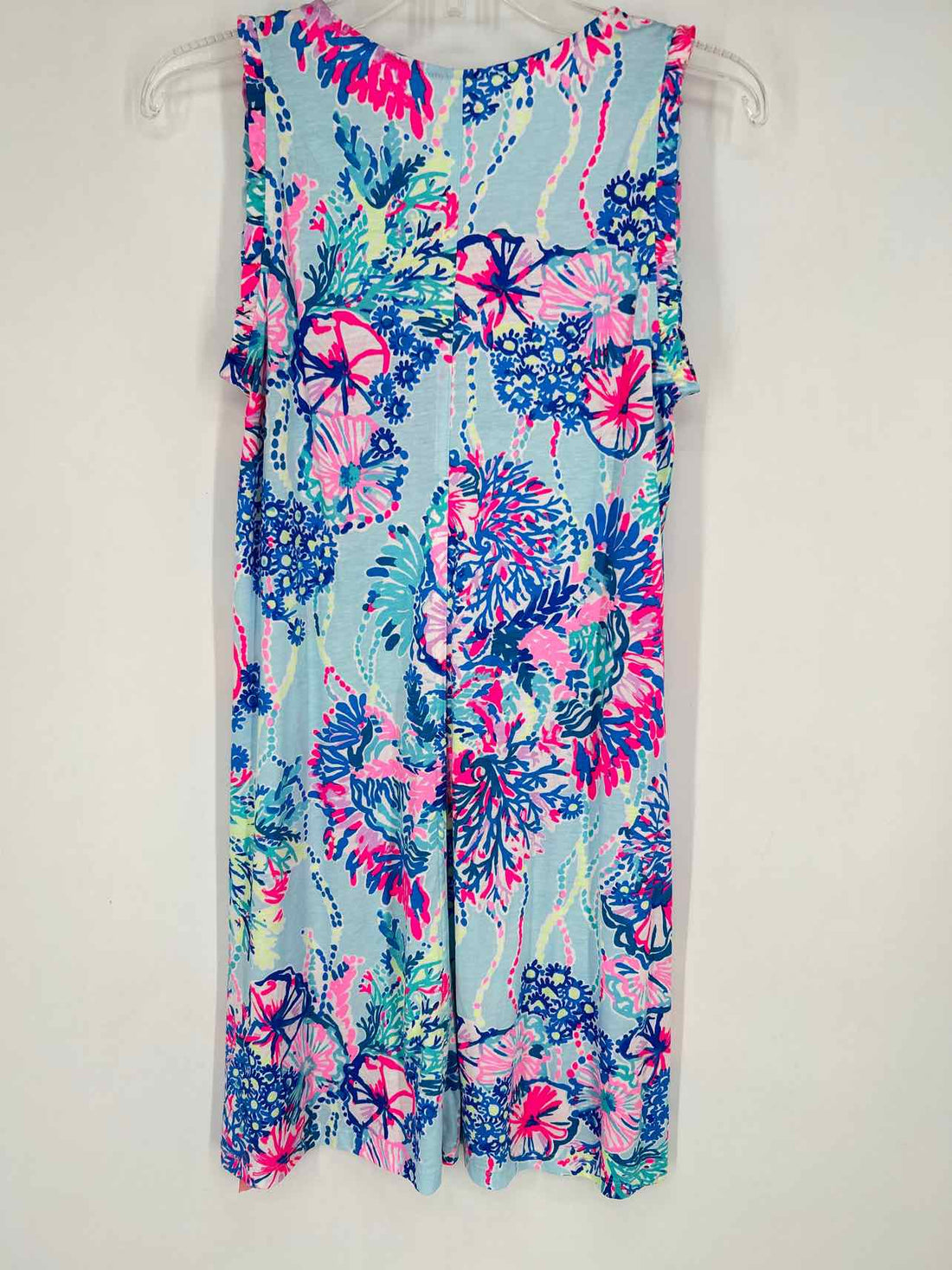 Lilly Pulitzer XS Light Blue Print Sleeveless Lilly Pulitzer Dress