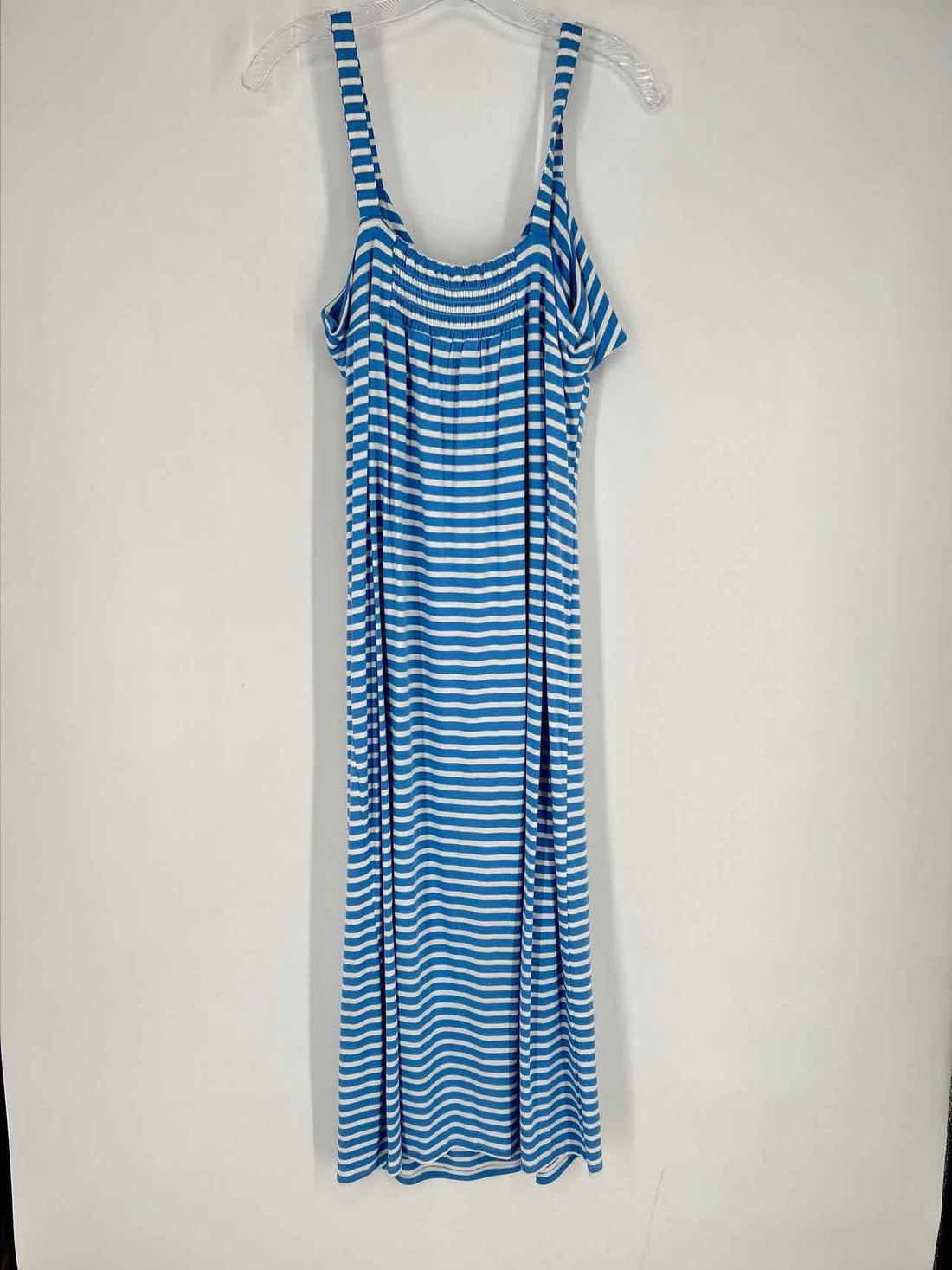 Stella Parker Size L Blue & White Striped Dress