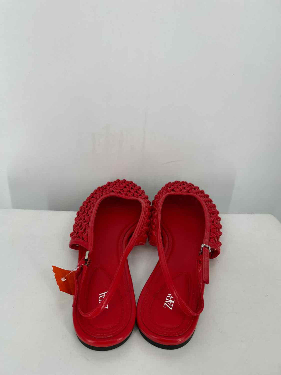 Zara Women Size 40 (9-9.5) Red Like New Flats