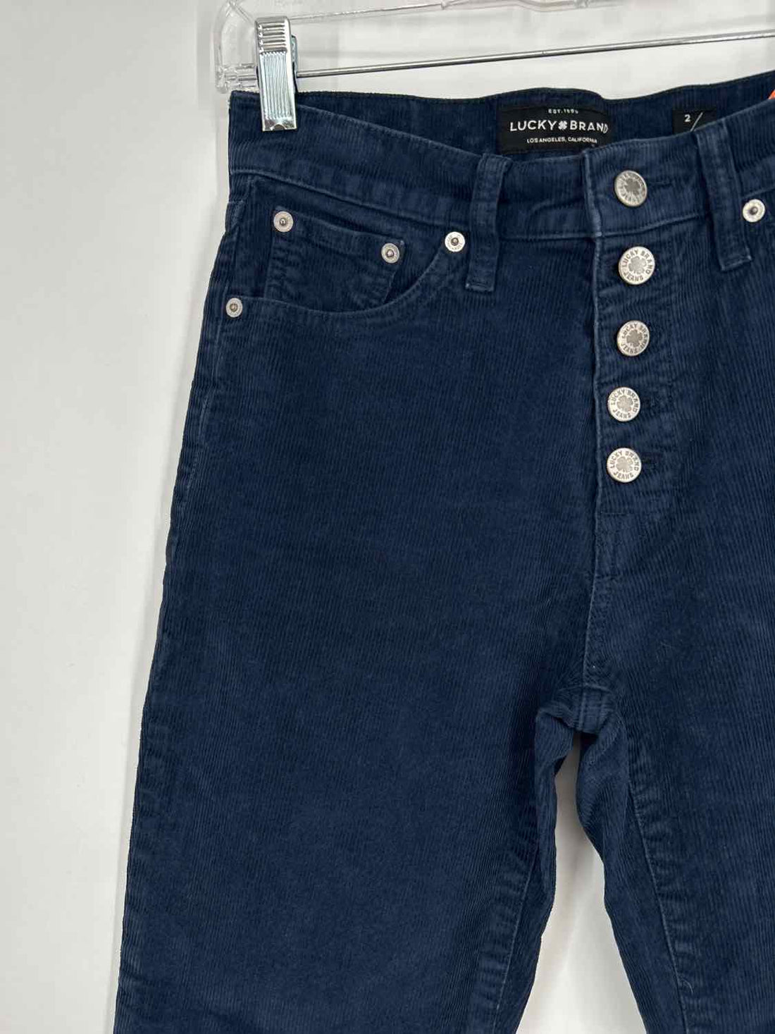 Lucky Brand Size 2 Dark Blue Corduroy Pants