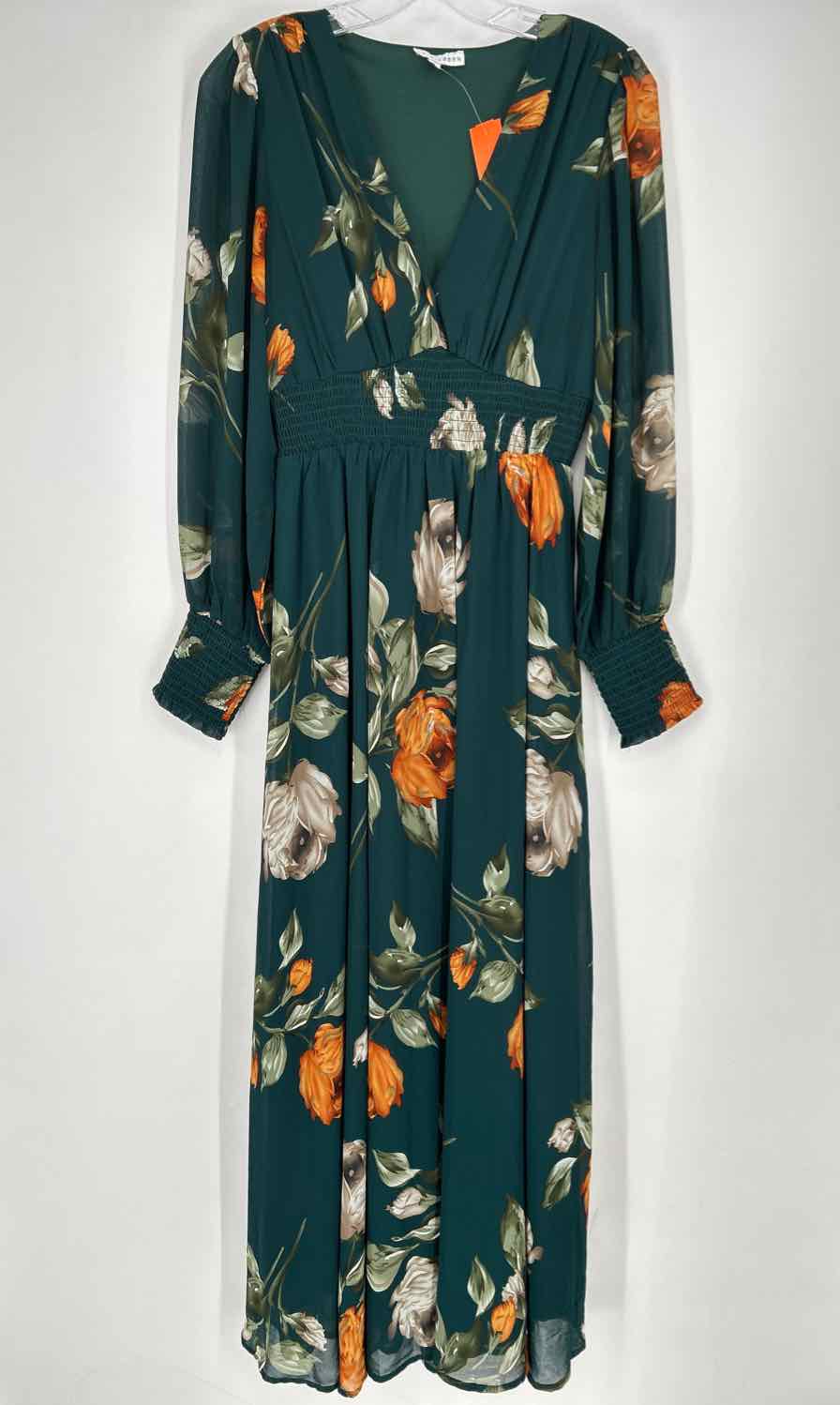 Baltic Born Size S Green Floral Dress