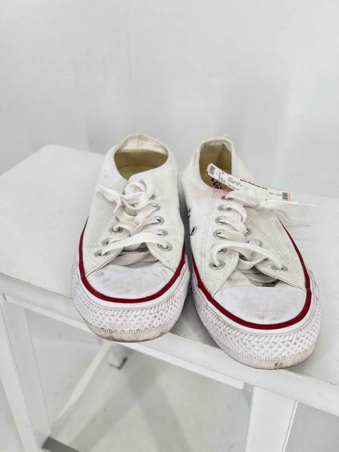 Converse Women Size 6.5 White As Is Sneakers