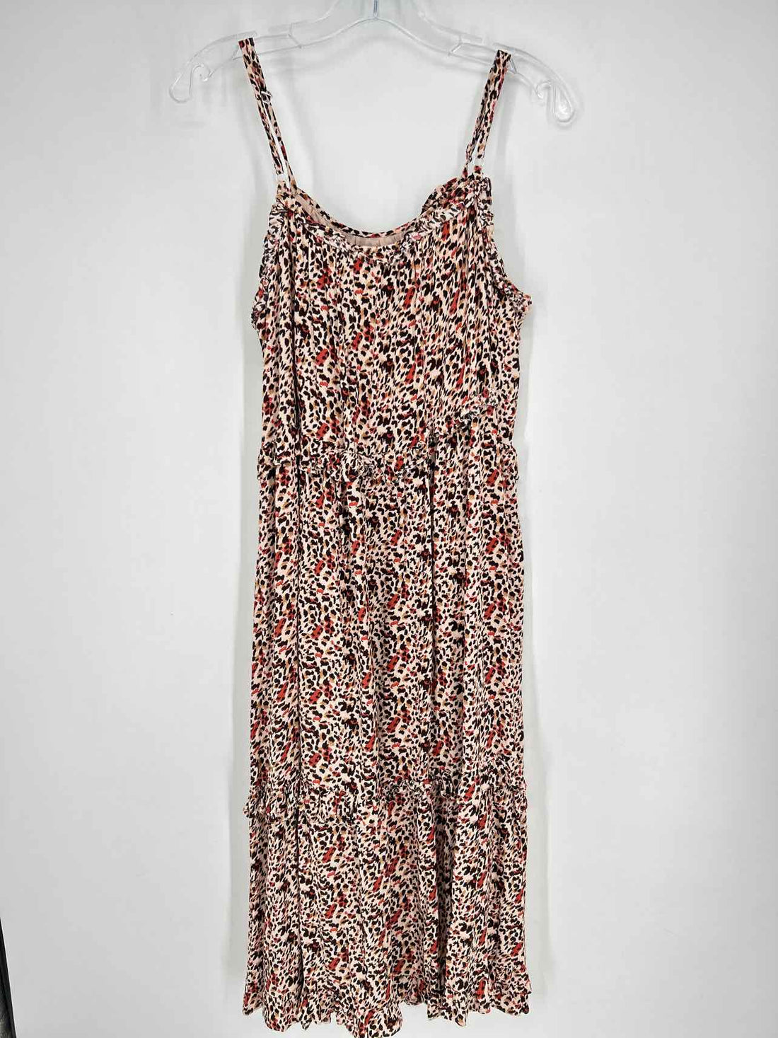 Gibson Latimer Size L Leopard Sleeveless Dress