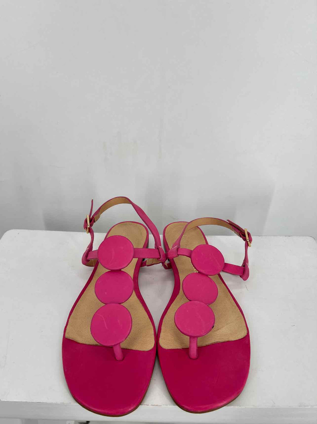 Jack Rogers Women Size 7 Pink Genuine Leather Sandals