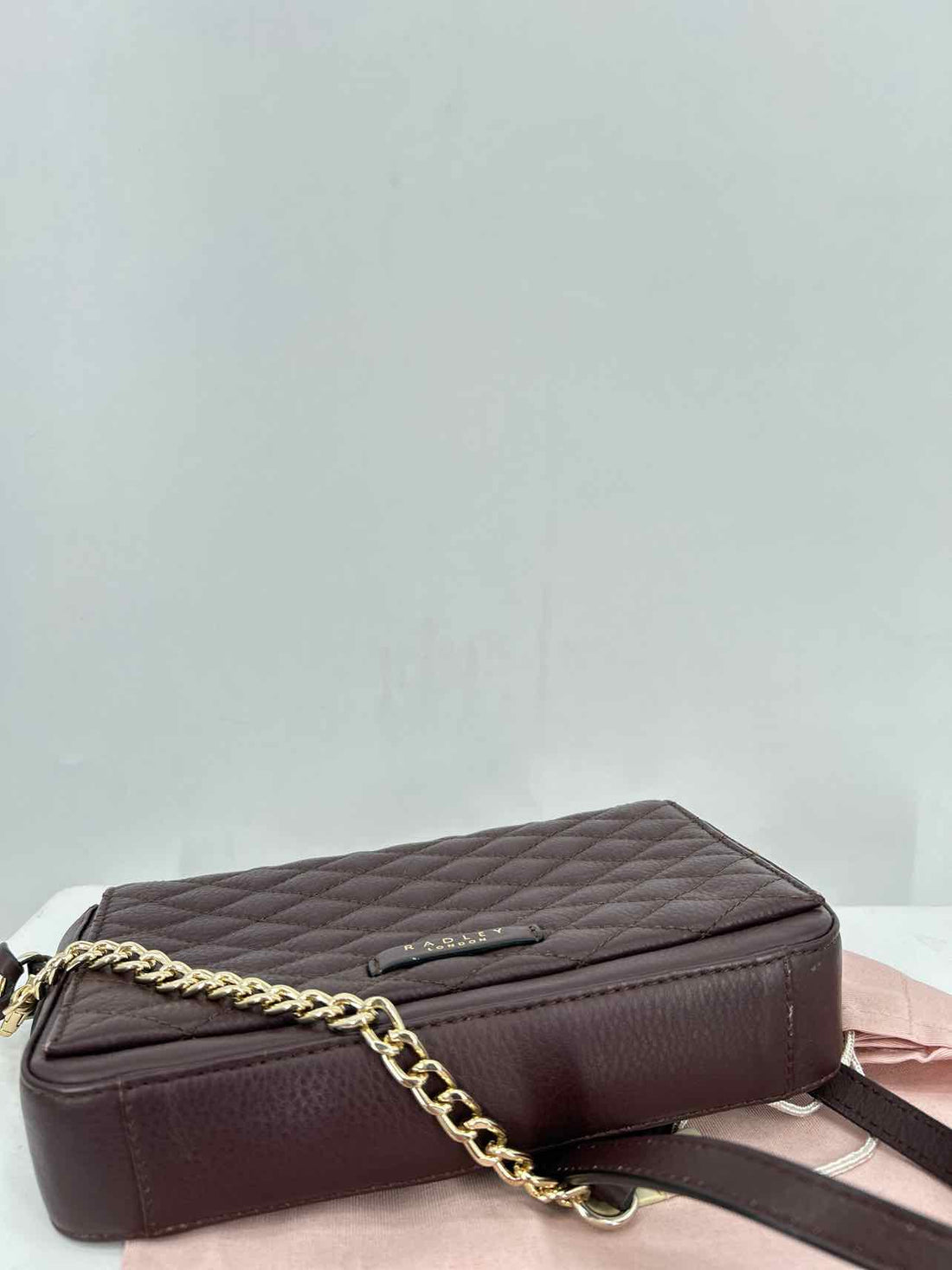 Radley London Dark Burgandy Quilted Leather Pre Owned Crossbody