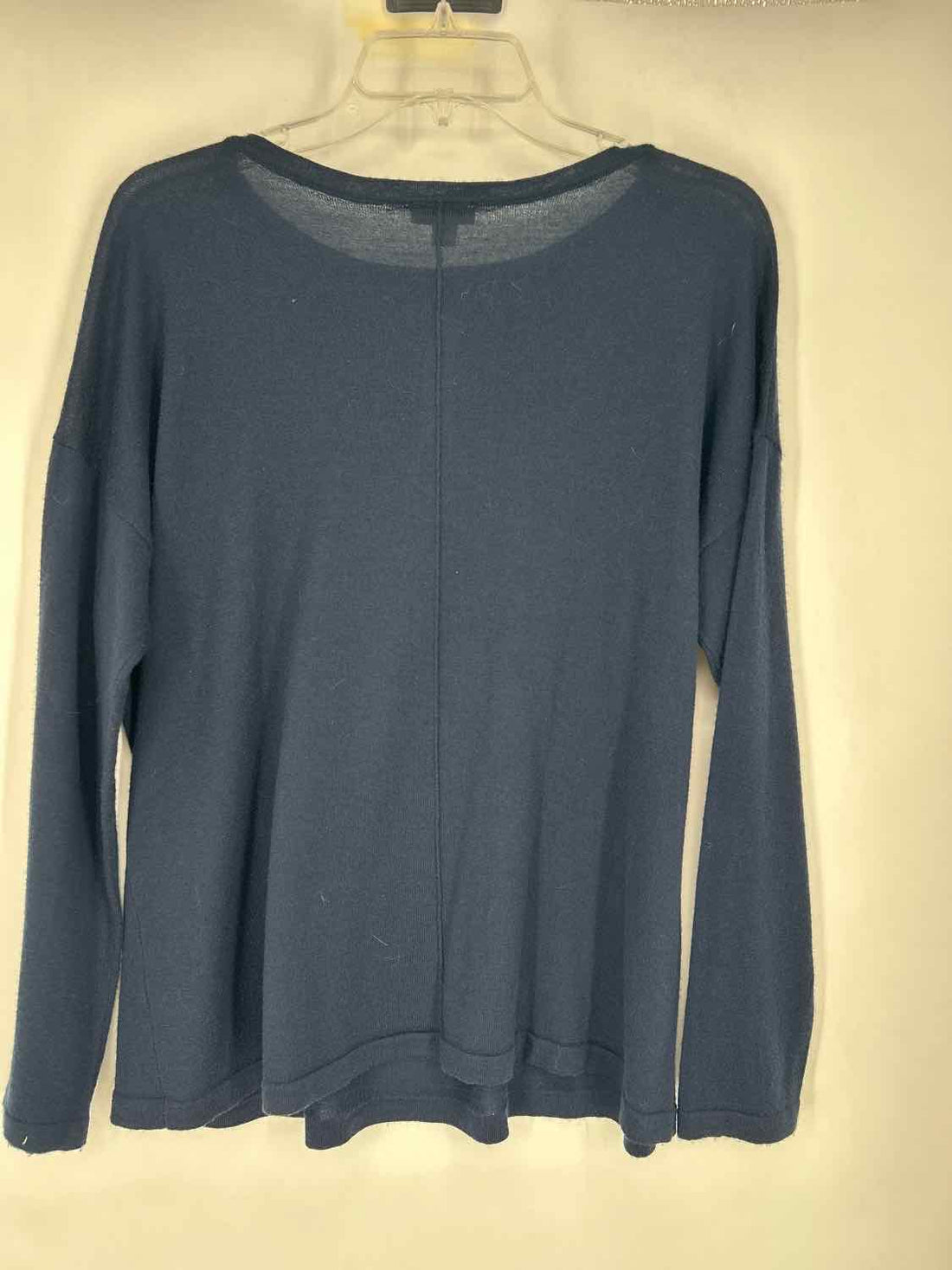 J Jill Size L Navy Merino Wool Long Sleeve