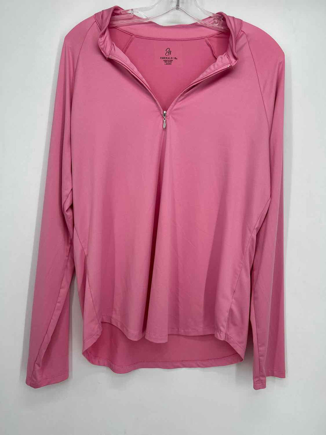 Emerald 18 Size L Pink Active Tops Long Sleeve