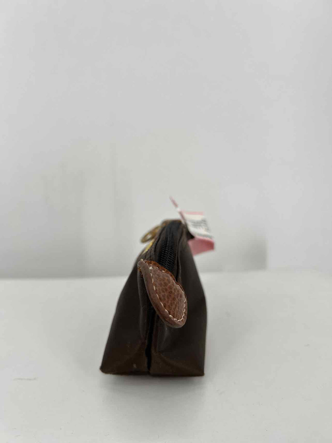 LongChamp Dark Brown Nylon Pre Owned Change Purse