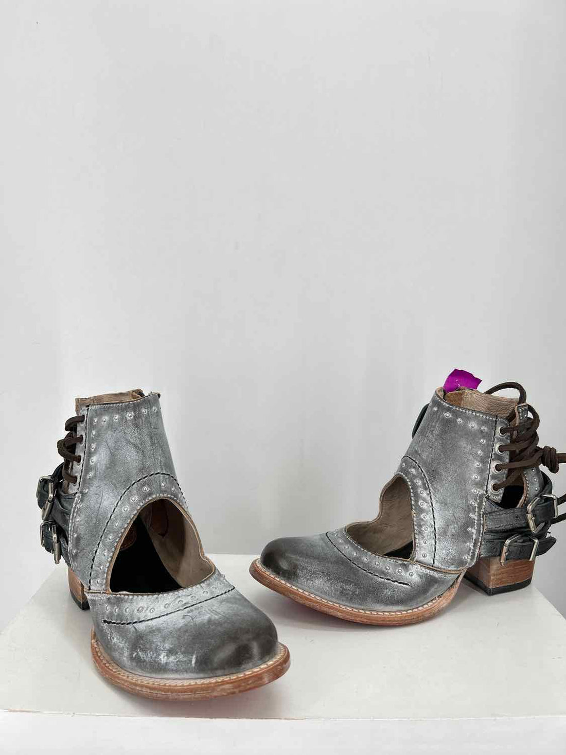 Freebird Women Size 8 Gray New Leather Ankle Boot