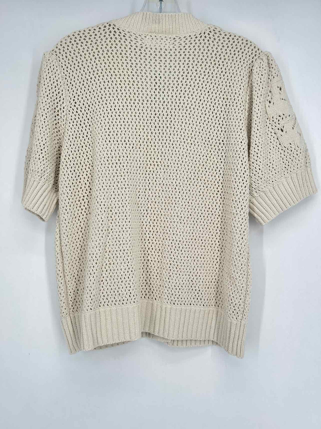 Korye Size XL Beige Crochet Cardigan