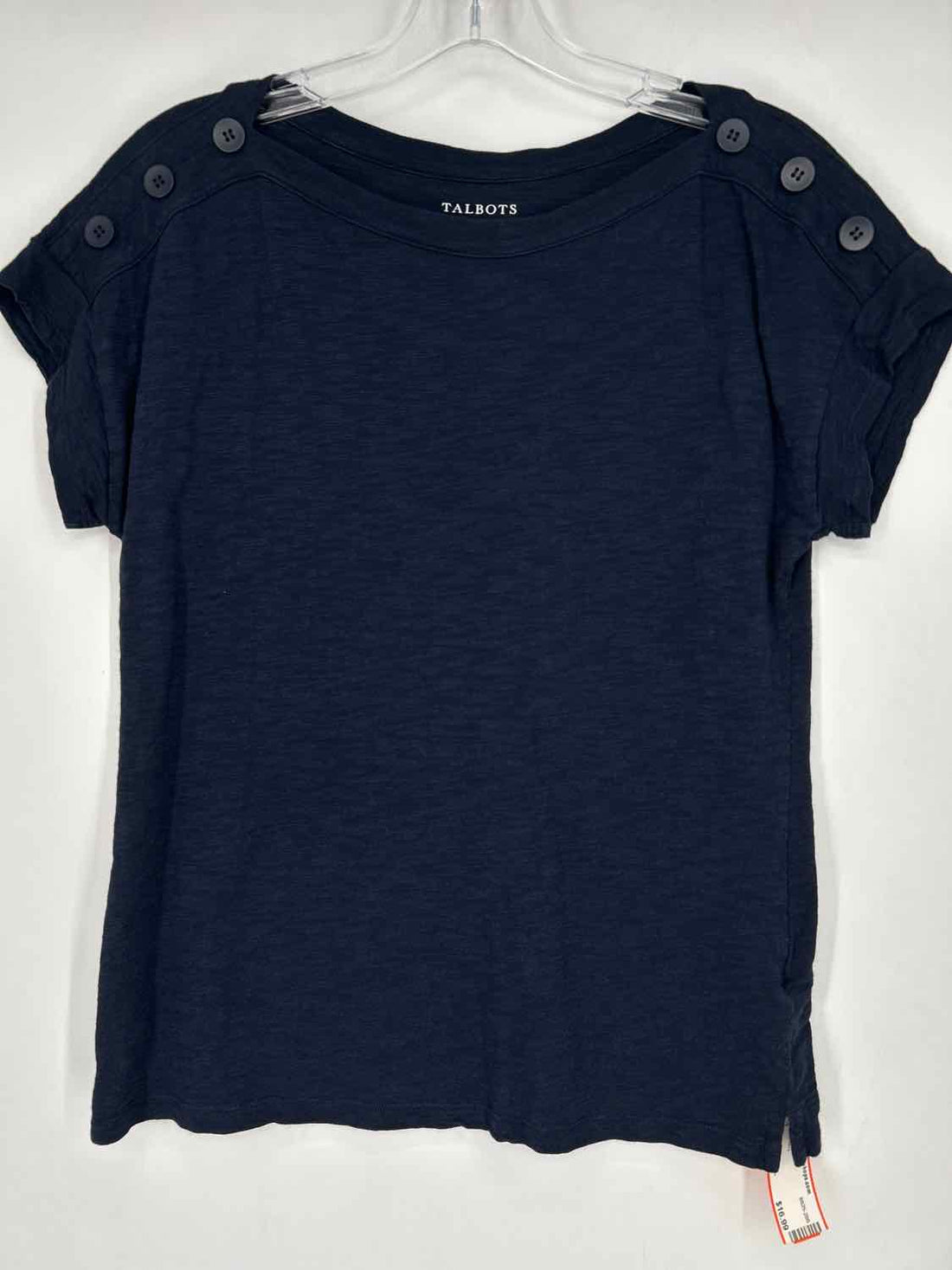 Talbots Size S Dark Navy Short Sleeve