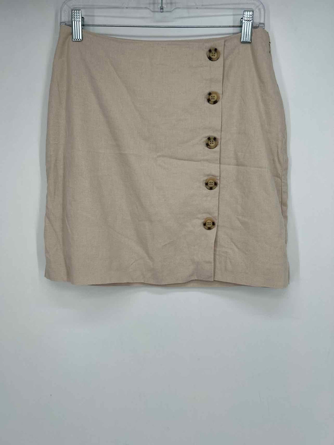Loft Size 4P Khaki Linen/Viscose Skirts