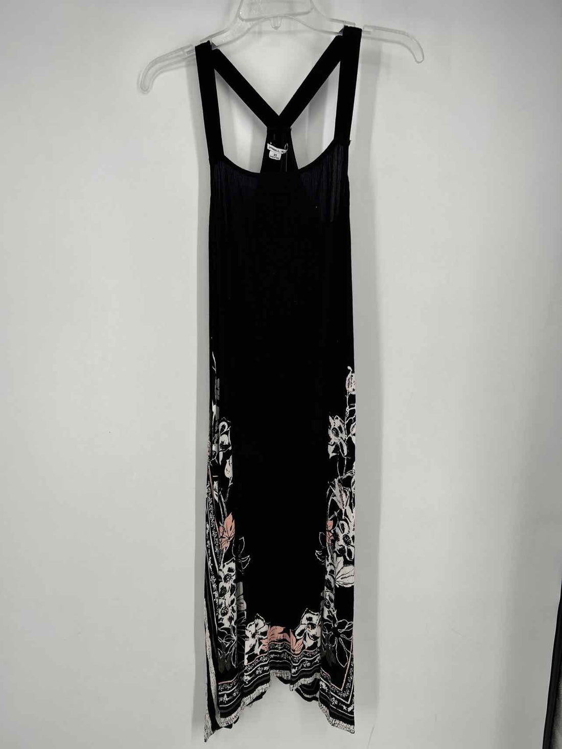 Oneil Size XS Black & White Floral Sleeveless Dress