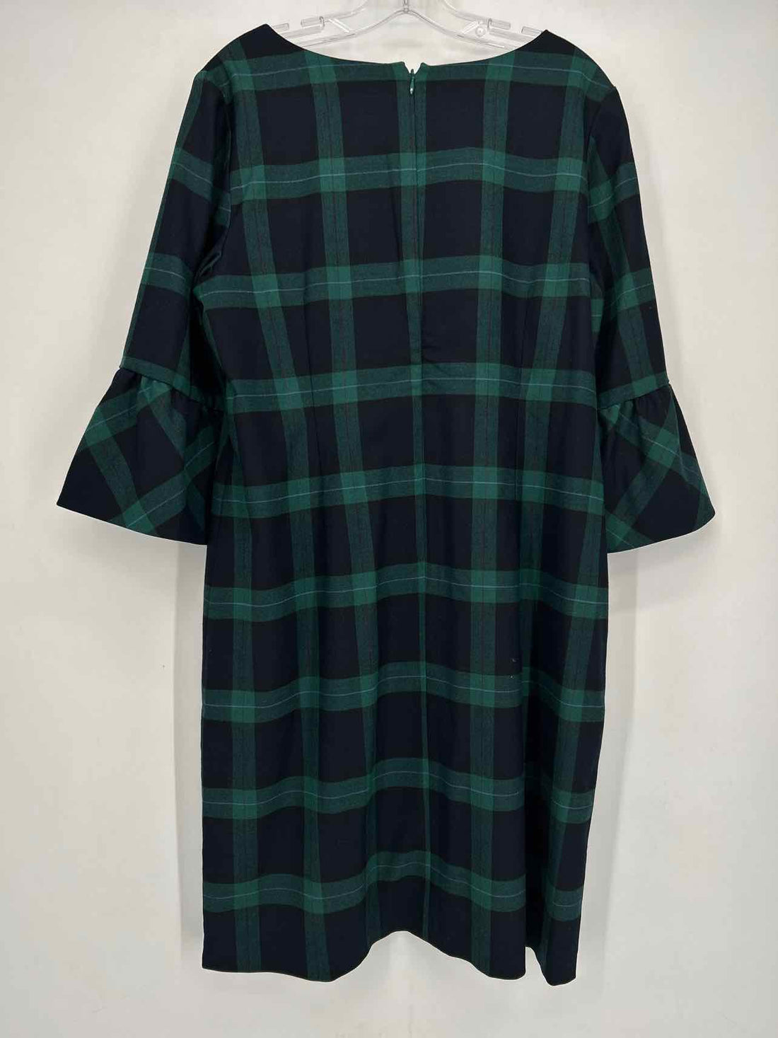 Talbots Size 16P Green & Navy Plaid NWT Dress
