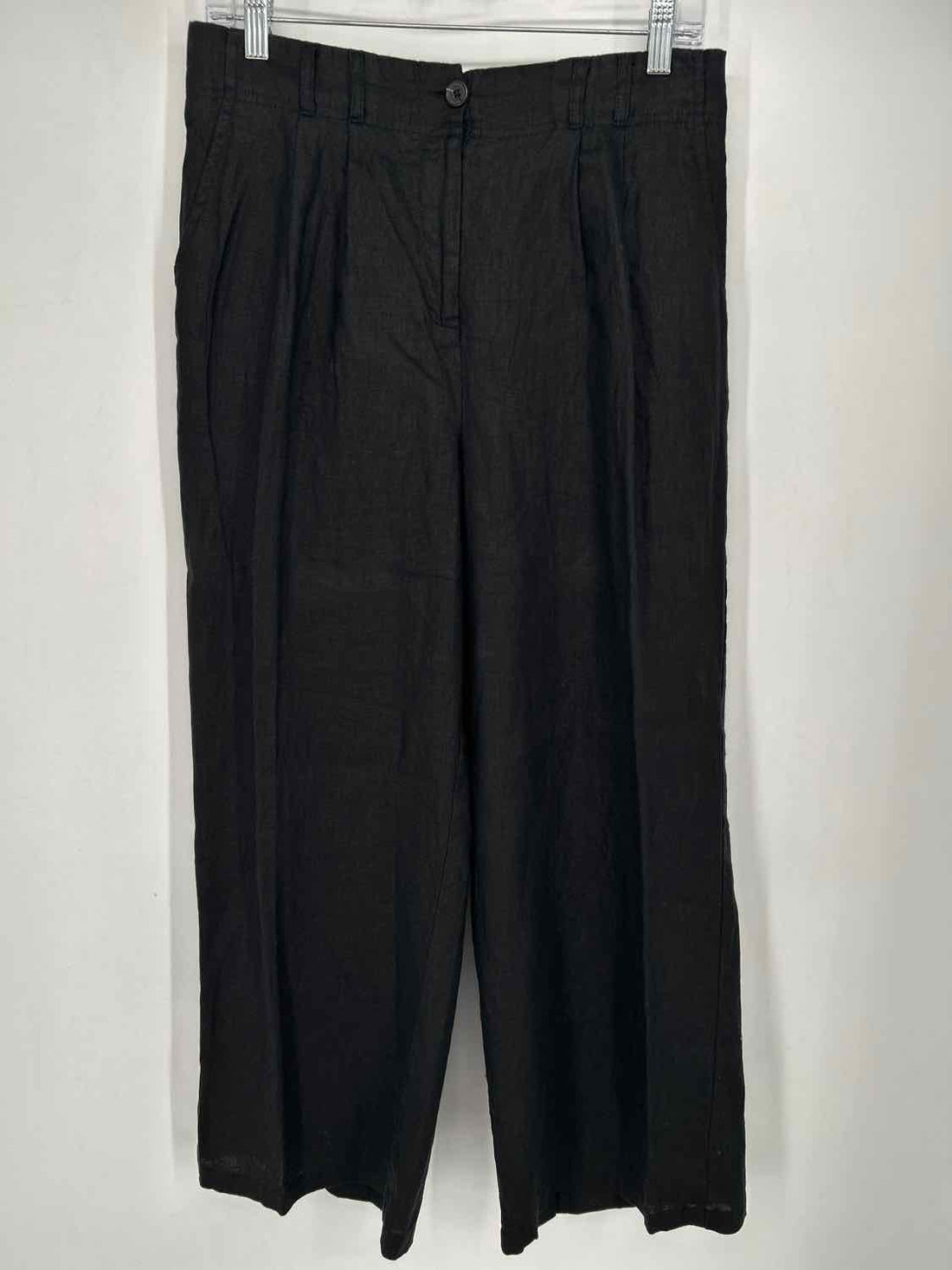 Tahari Size L Black Linen NWT Pants