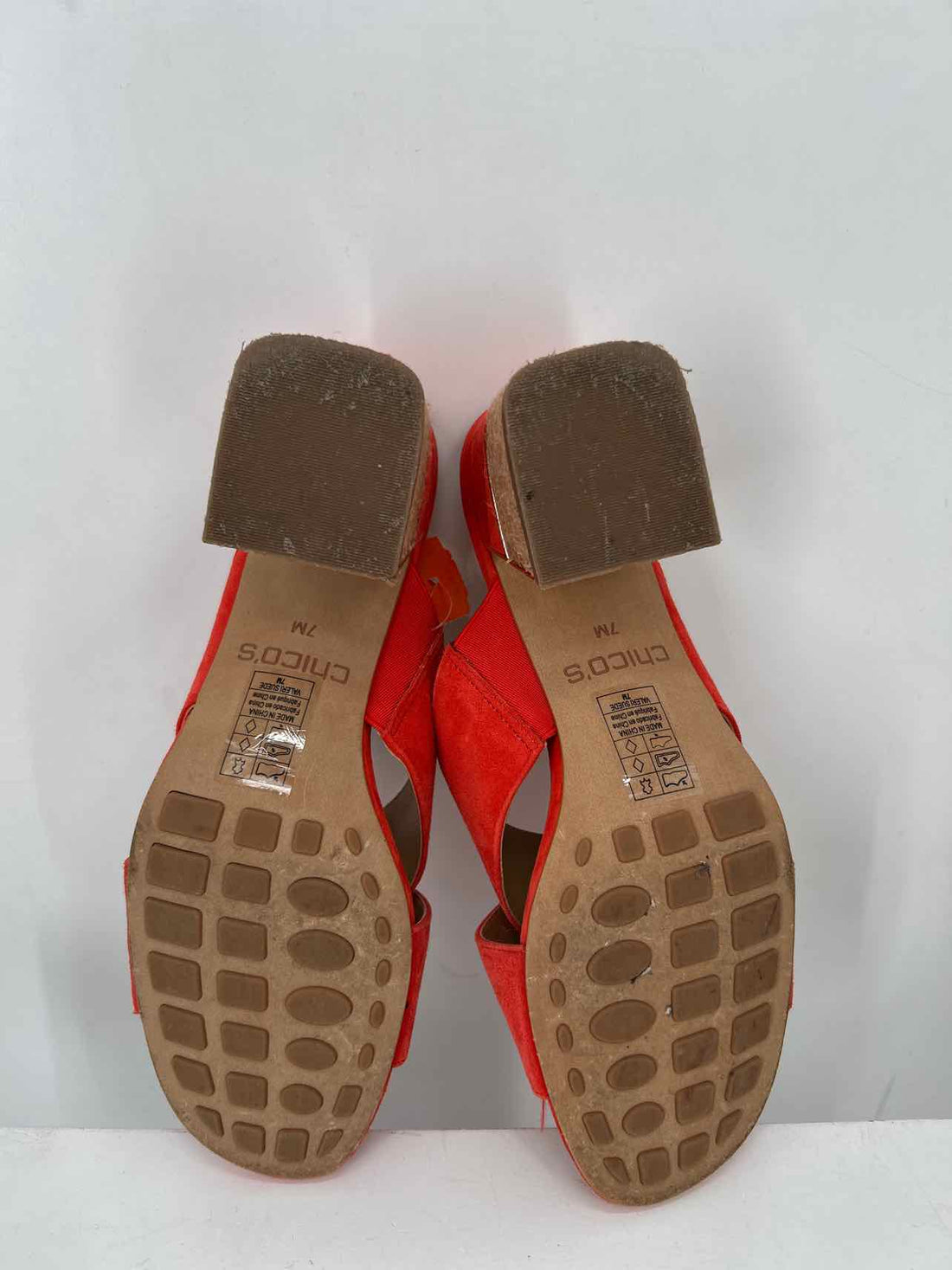 Chicos Women Size 7 Red Sandals