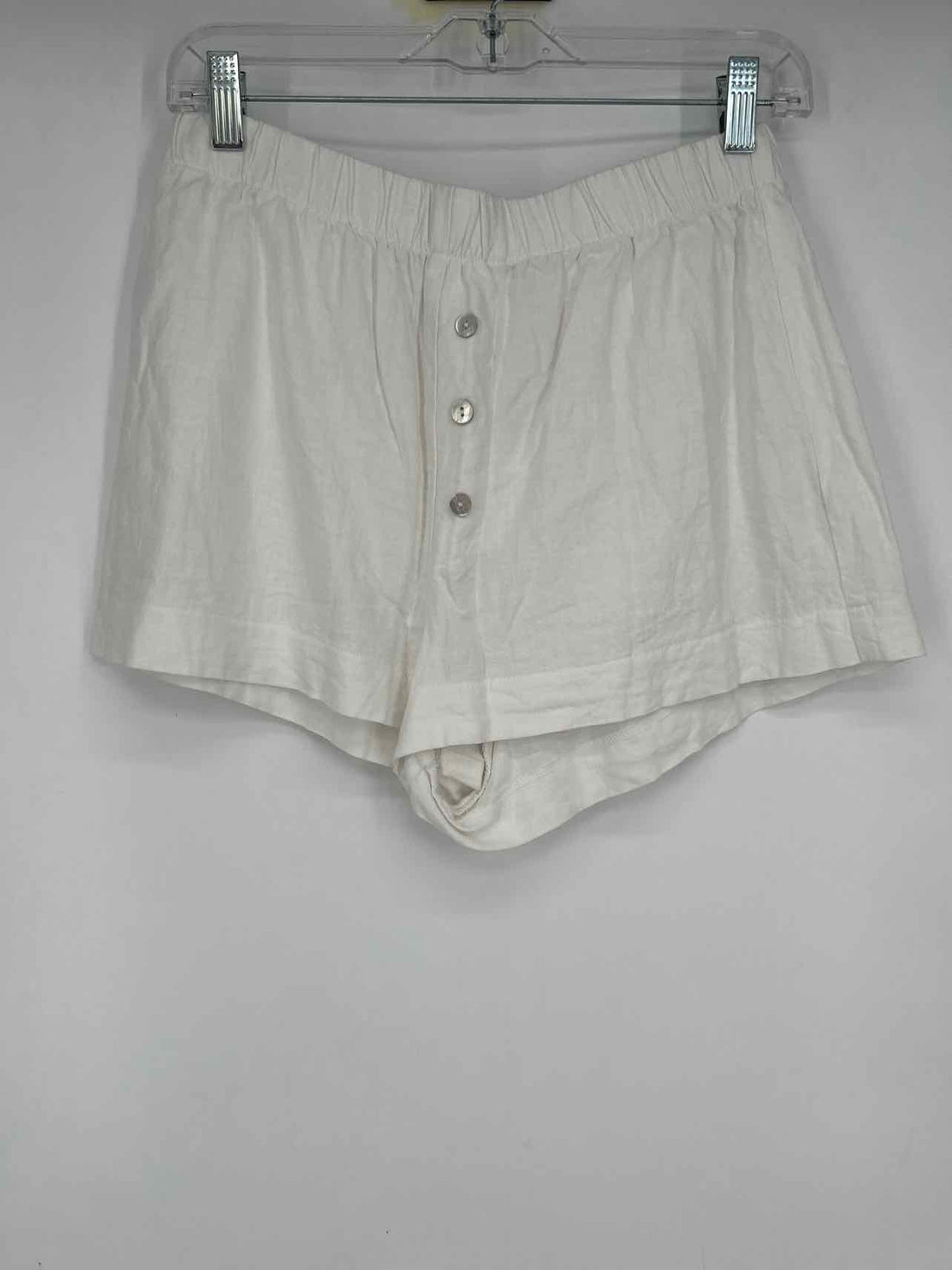 Show Me Your Mumu Size S White Linen/Rayon Shorts