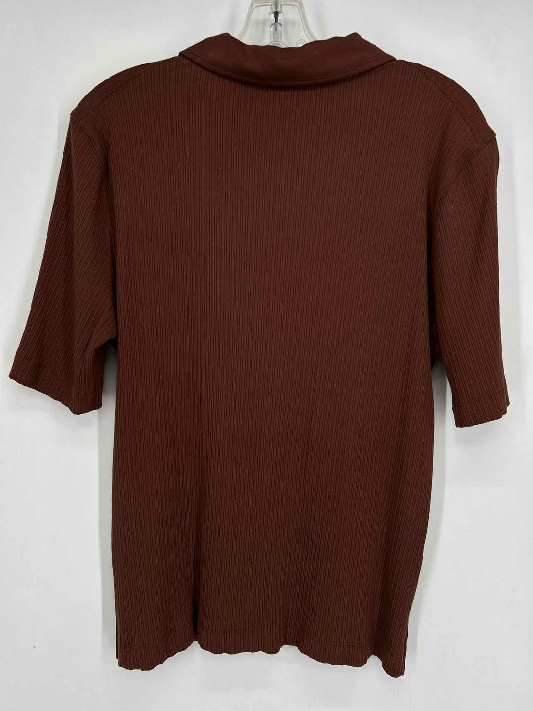 Spanx Size 1X Brown Short Sleeve Top/Blouse