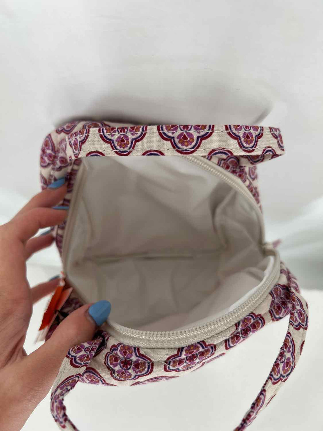 Vera Bradley Quilted Beige & Magenta Print NWT Misc.