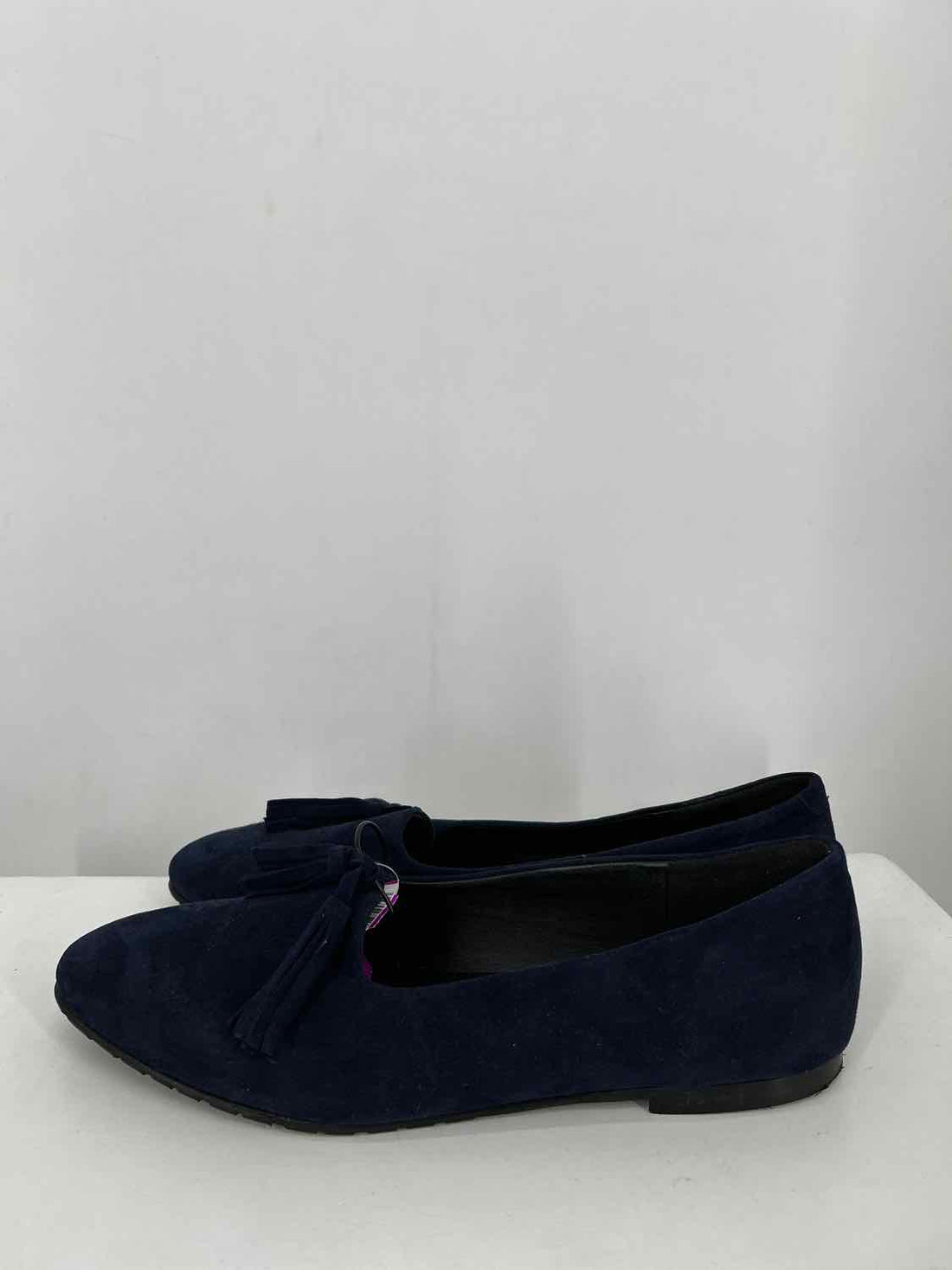 Ballerette Women Size 40 (9-9.5) Navy Genuine Leather Flats