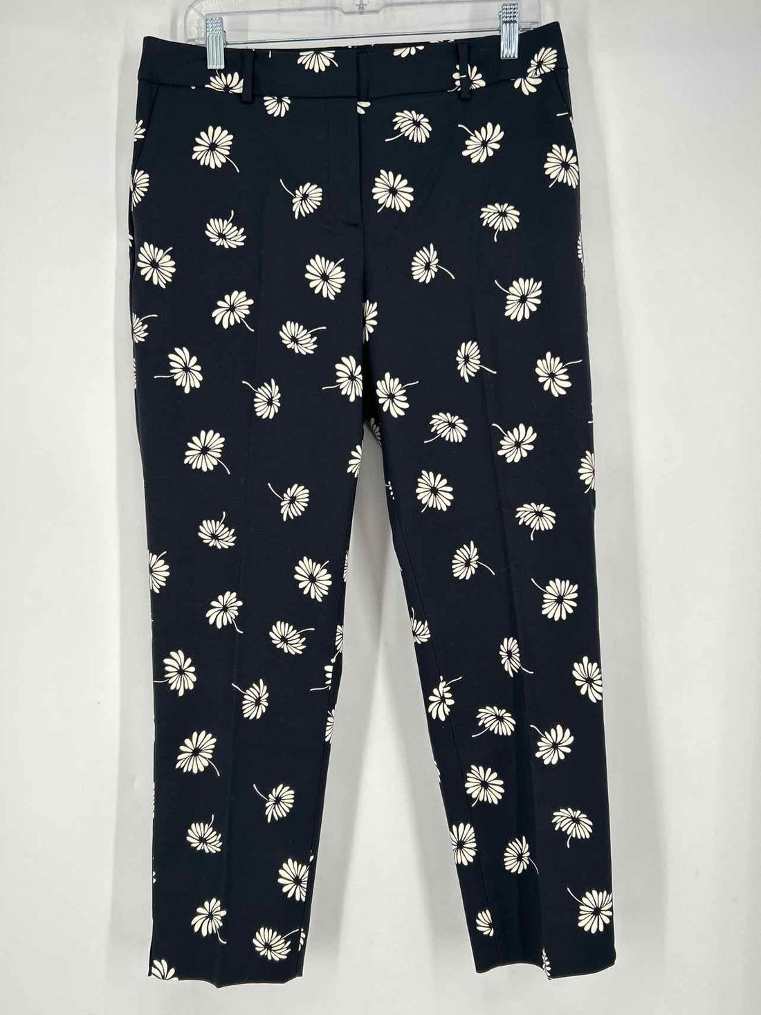 Talbots Size 10P Black & White Floral Pants
