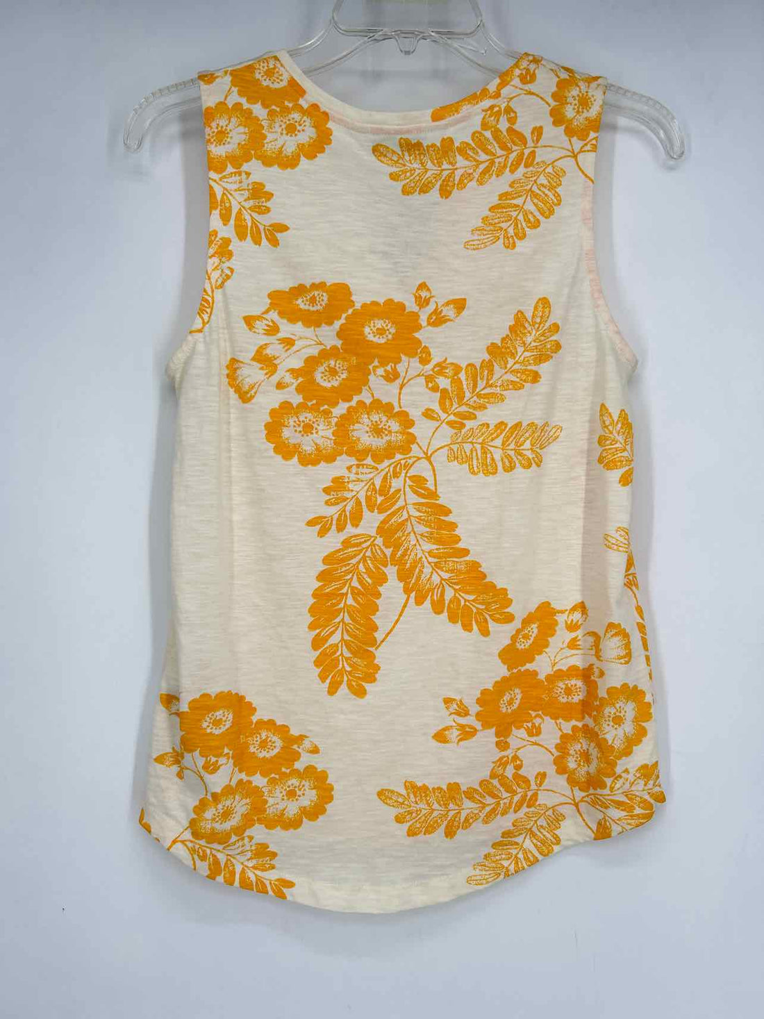 Part Two Size XS Cream & Yellow Floral Tank Top