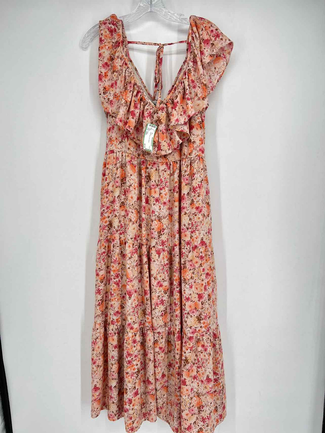 Arula Size X/XL Pink Floral Short Sleeve Dress