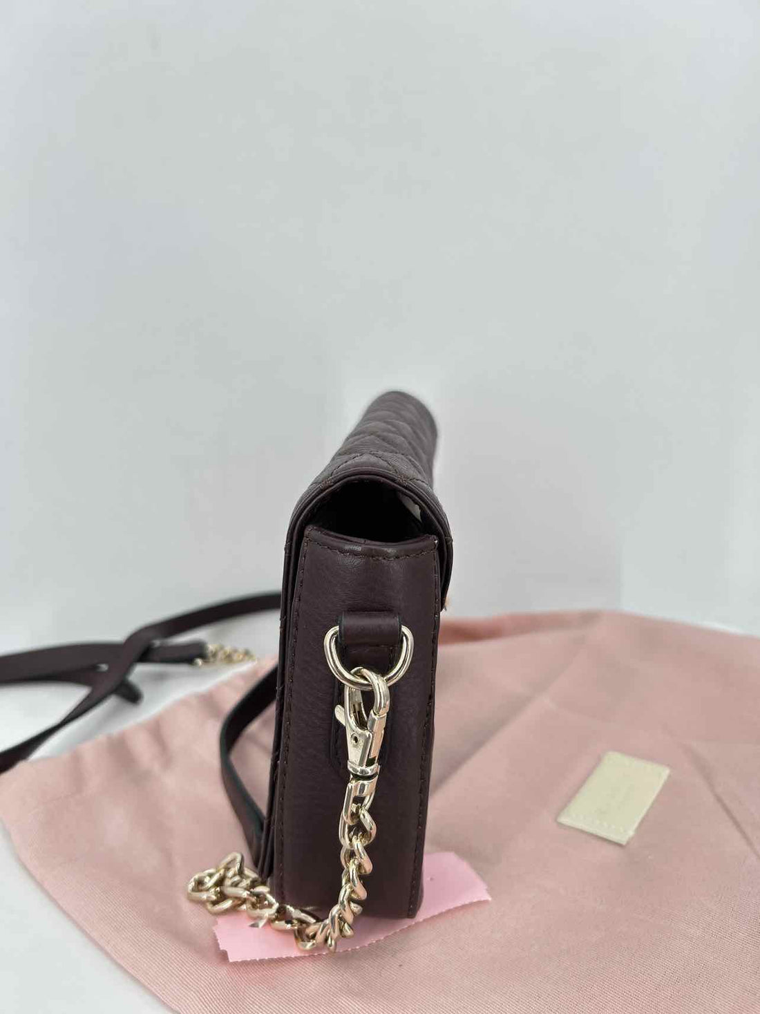 Radley London Dark Burgandy Quilted Leather Pre Owned Crossbody