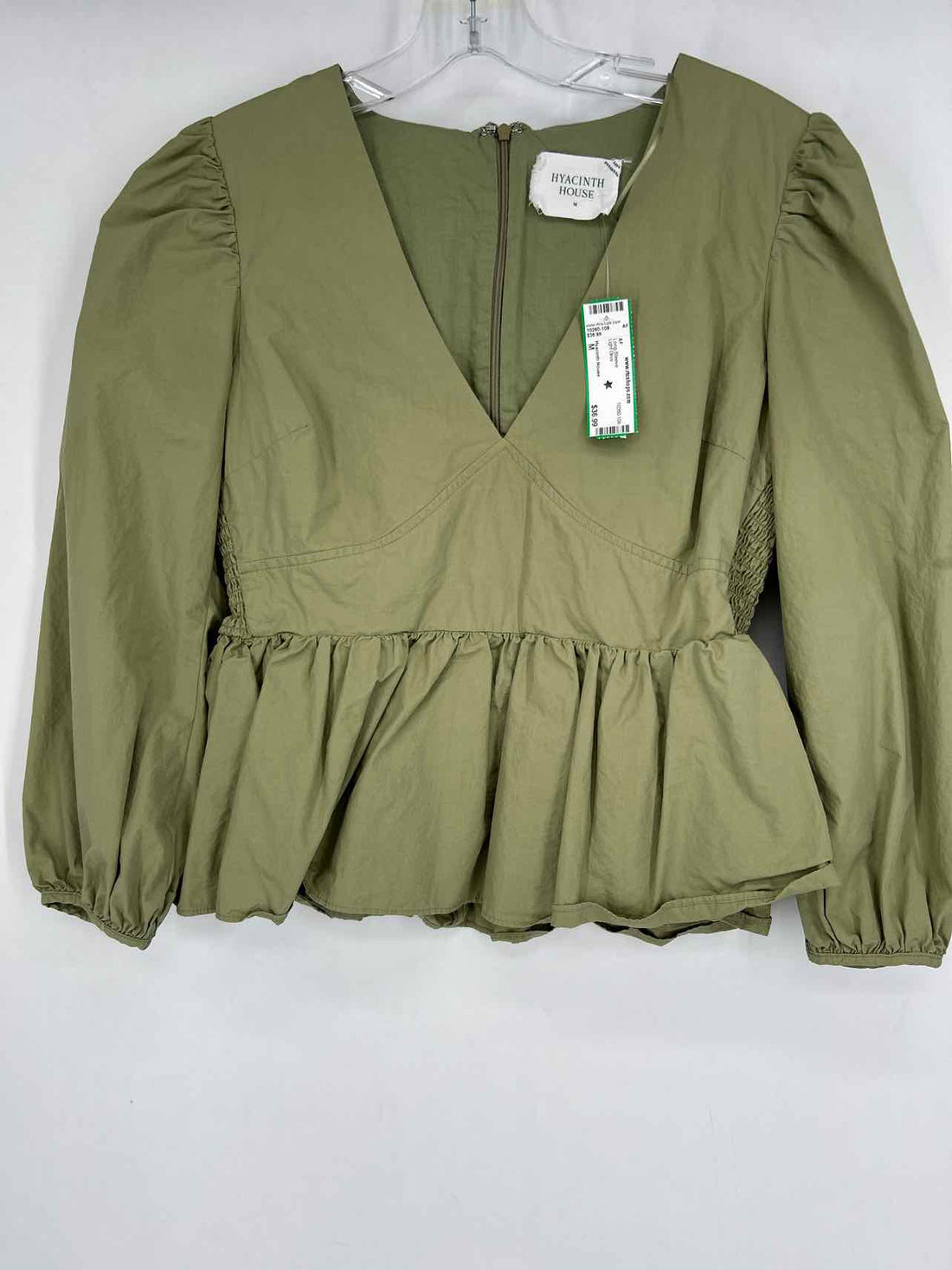 Hyacinth House Size M Light Olive Long Sleeve