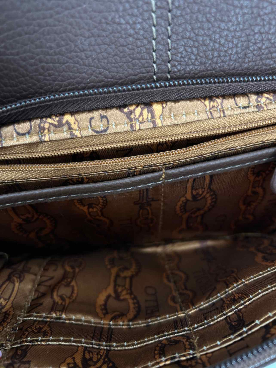 Tignanello Dark Brown Leather Crossbody