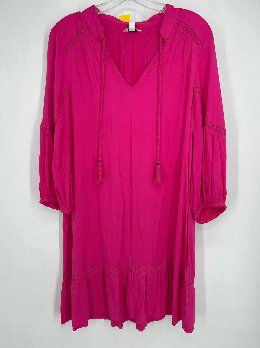 Crown & Ivy Size M Hot Pink Long Sleeve Dress