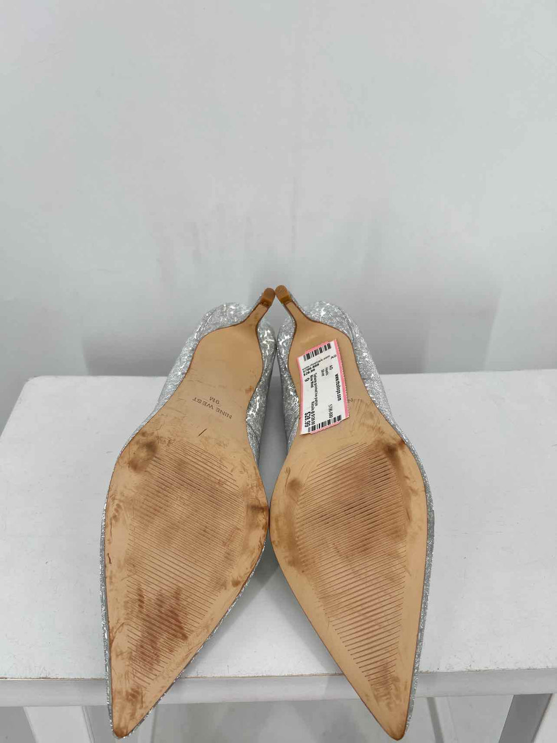Nine West Women Size 9 Silver Heels