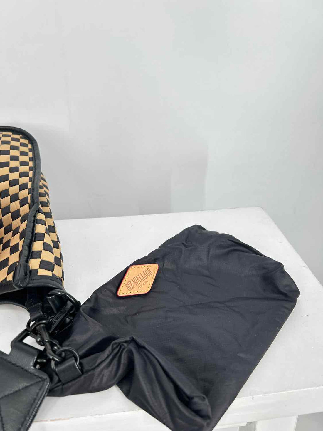 MZ Wallace Black & camel Nylon Crossbody
