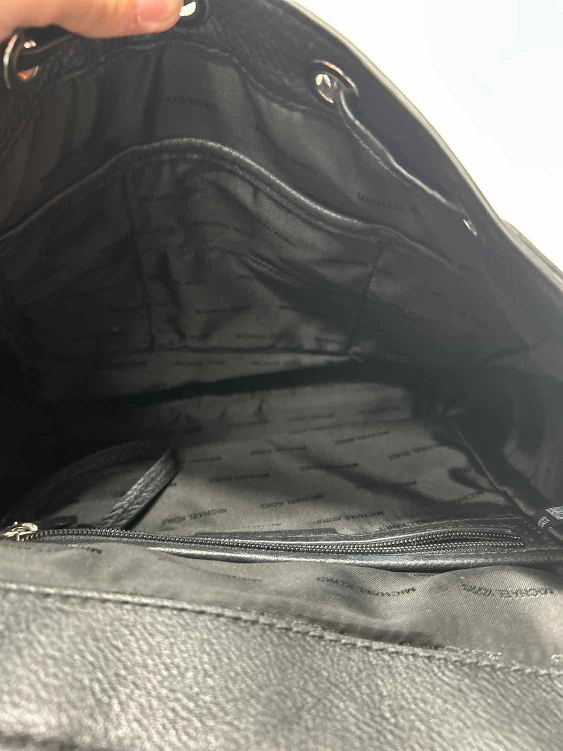 Michael Kors Black Leather Pre Owned Backpack