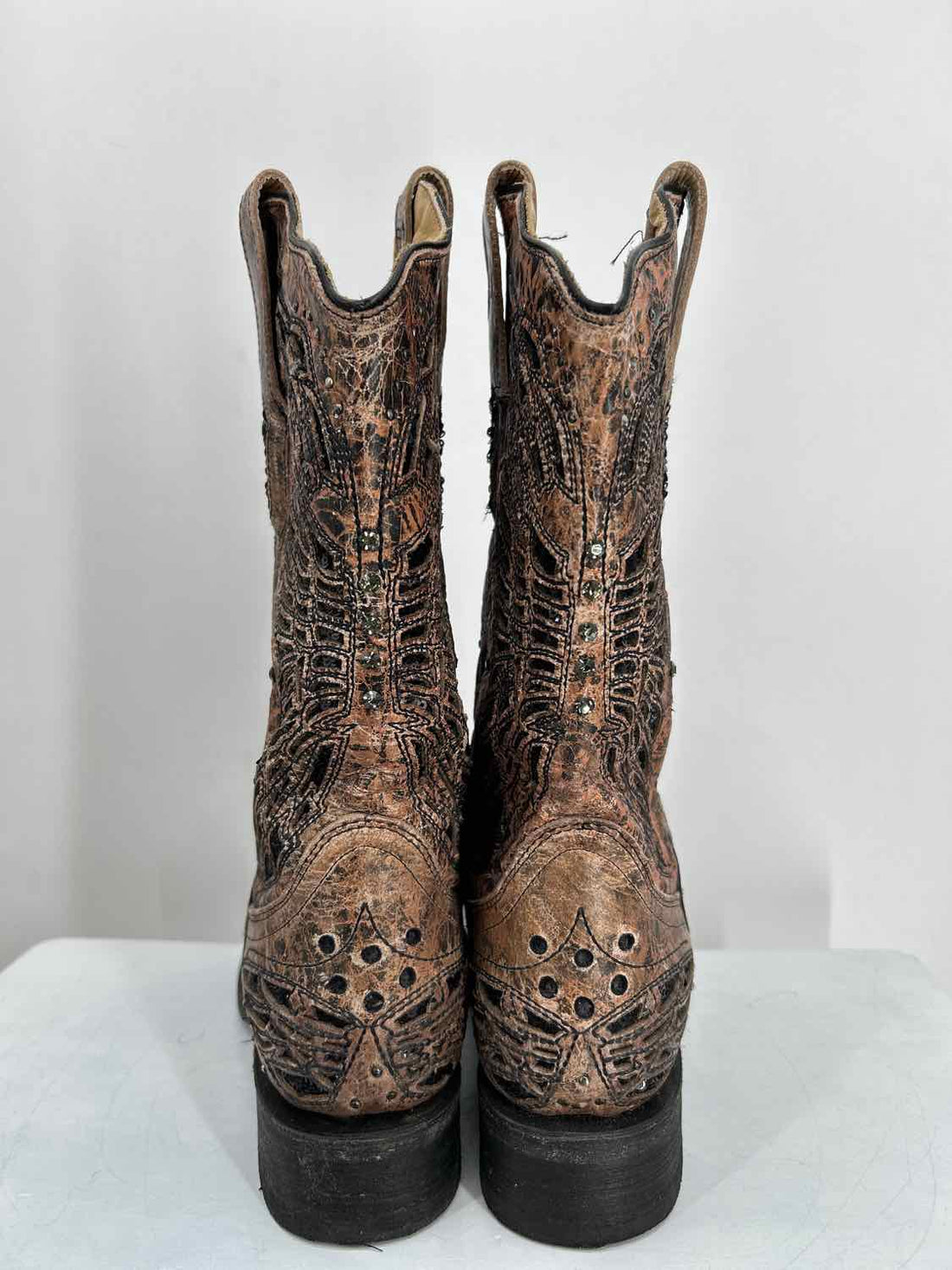 Corral Women Size 6.5 Brown & Black Cowboy Boot