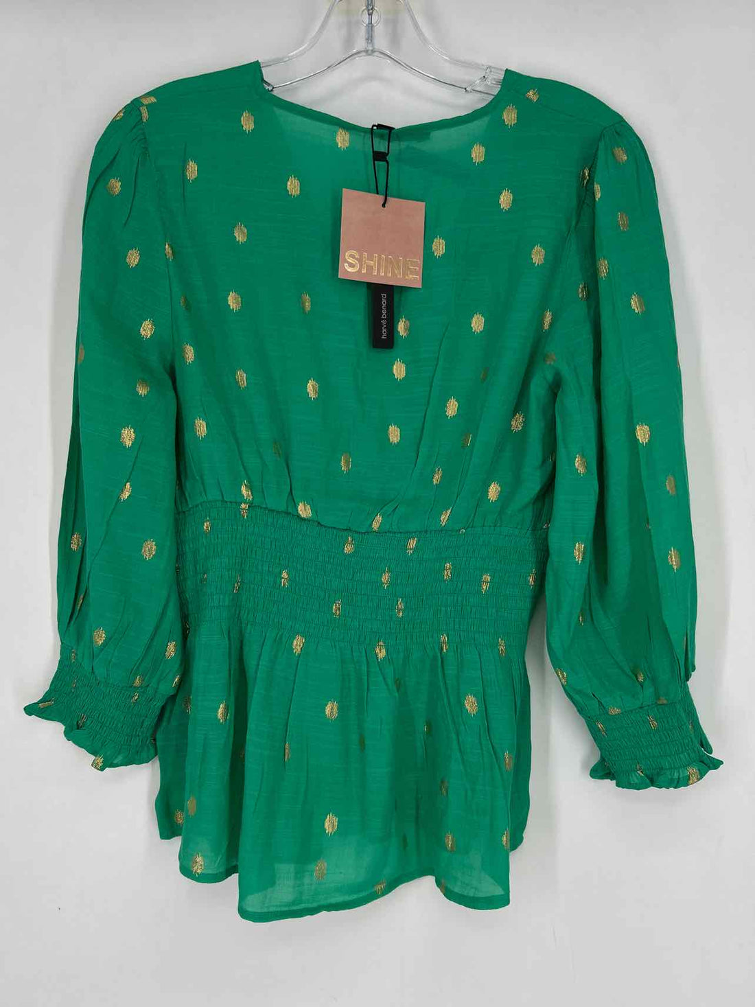 Harve Benard Size M Green & Gold NWT Long Sleeve