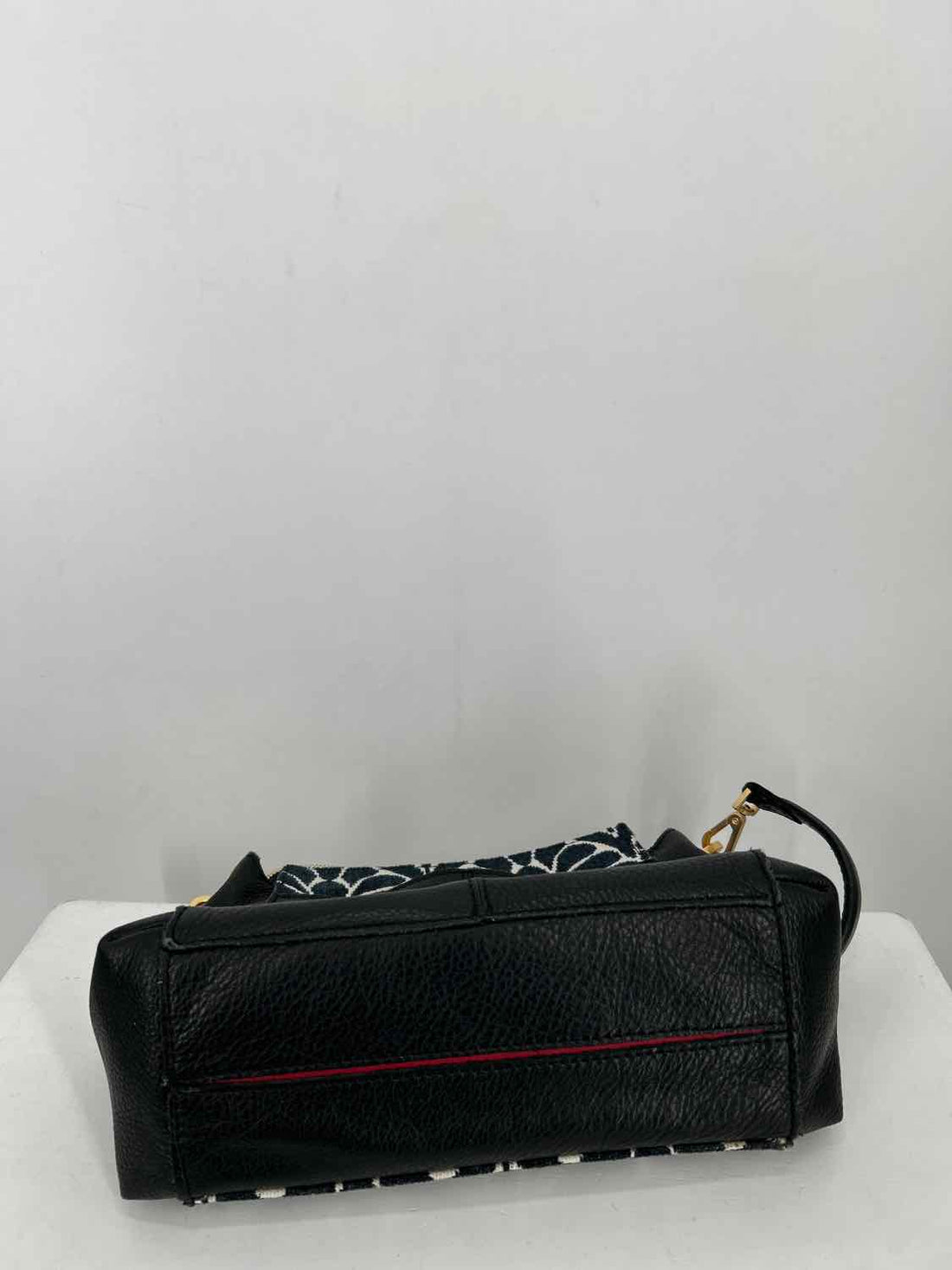 Hammitt Navy & White Leather & Tapestry Crossbody