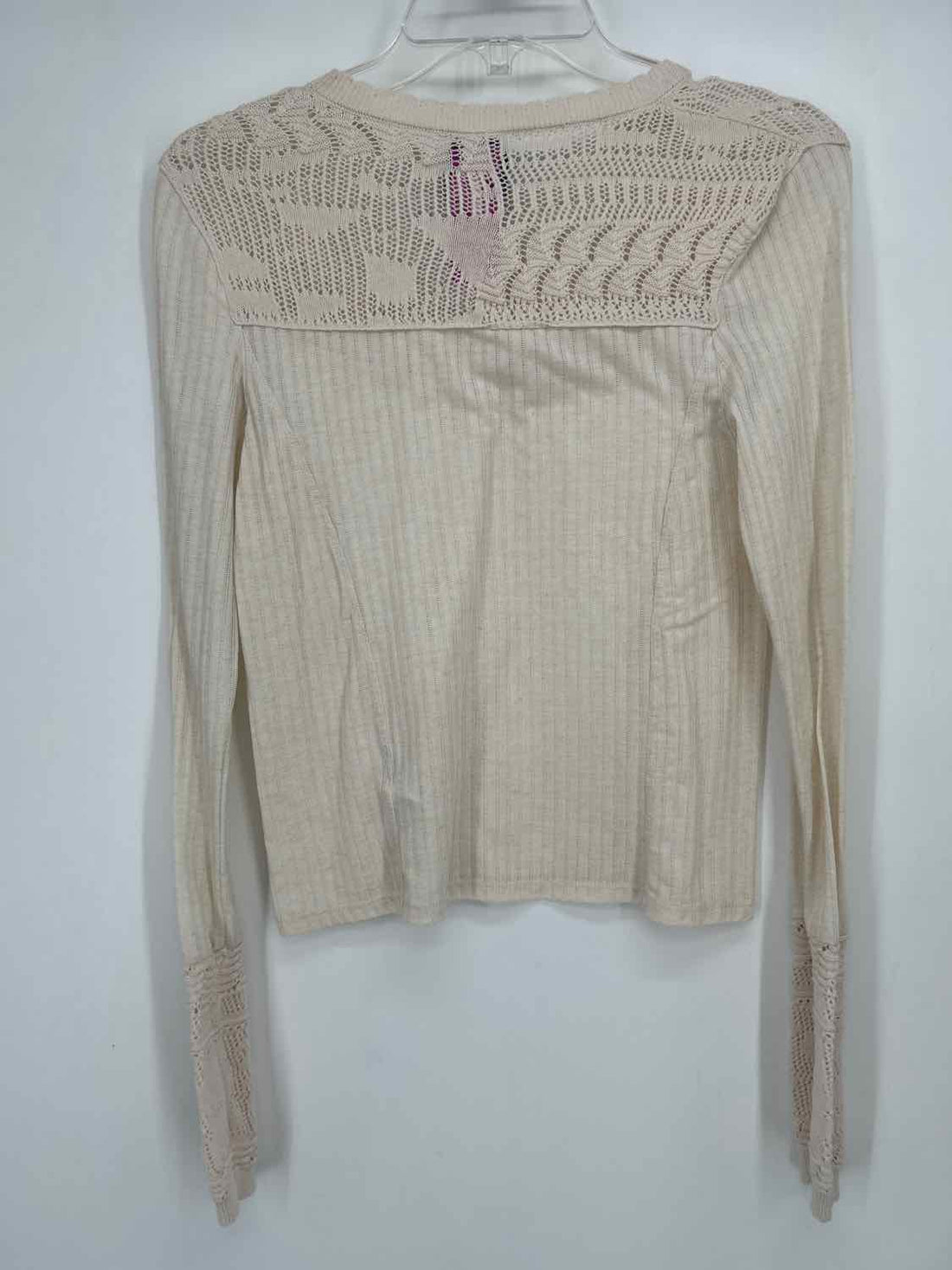Free People Size S White Long Sleeve